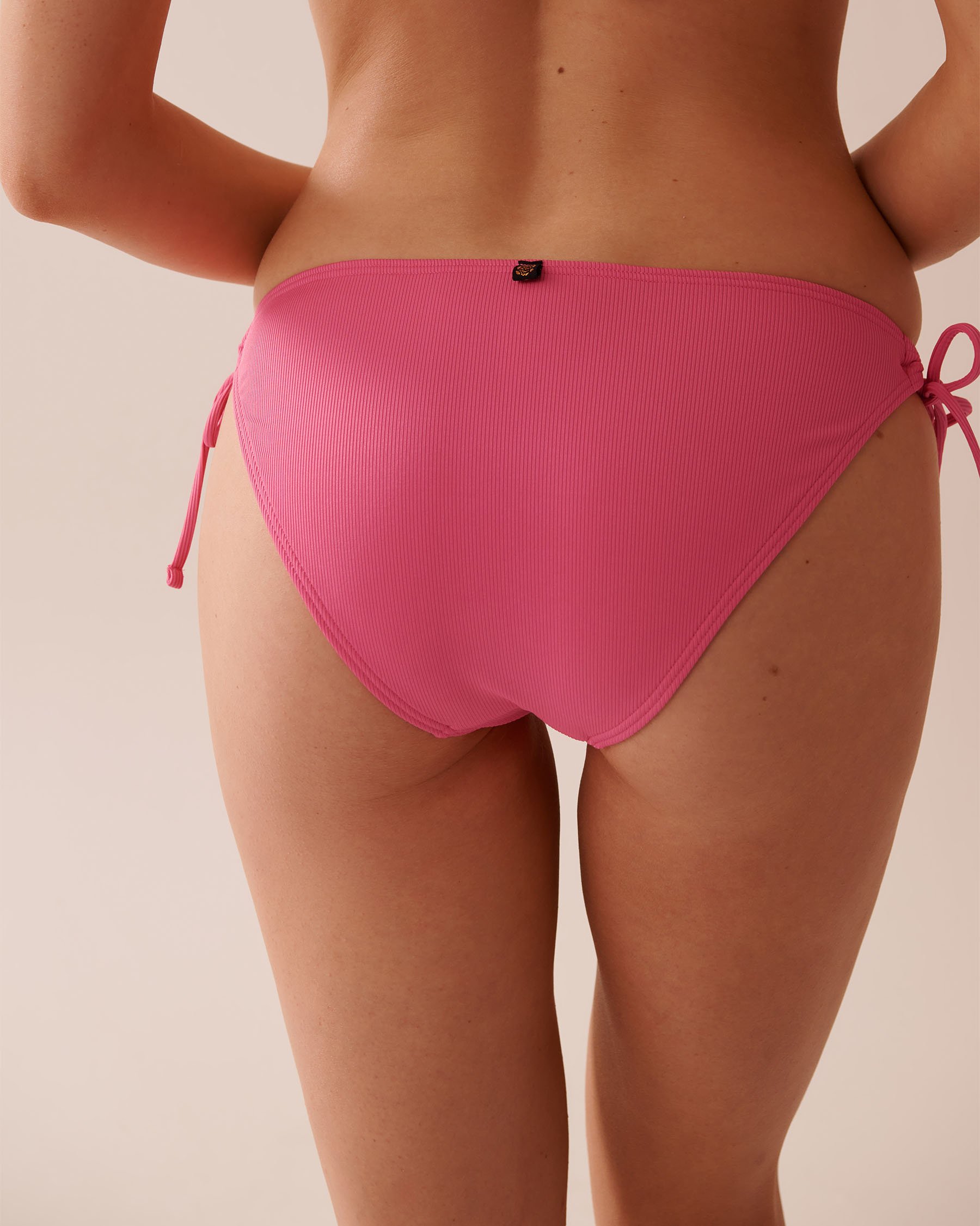 LA VIE EN ROSE AQUA DRAGON FRUIT Recycled Fibers Side Tie Brazilian Bikini Bottom Dragon Fruit 70300692 - View2