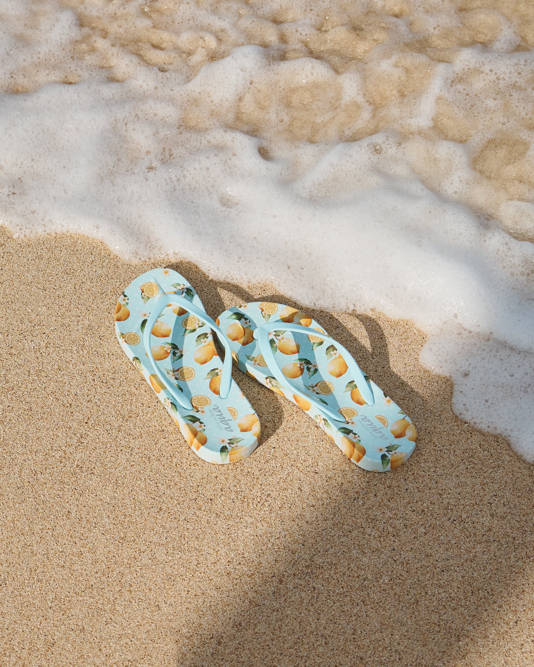LA VIE EN ROSE AQUA Flip Flops Lemons & Dots 80500135 - View1