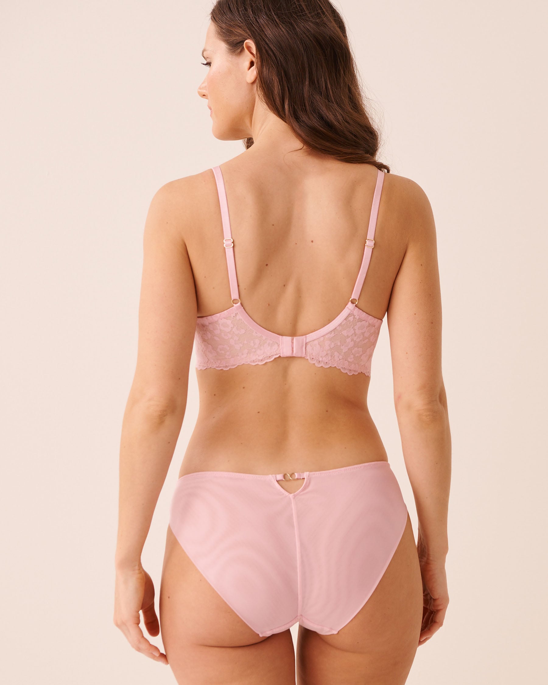 LA VIE EN ROSE Lightly Lined Flexible Demi Bra Pink Leopard 10200627 - View2