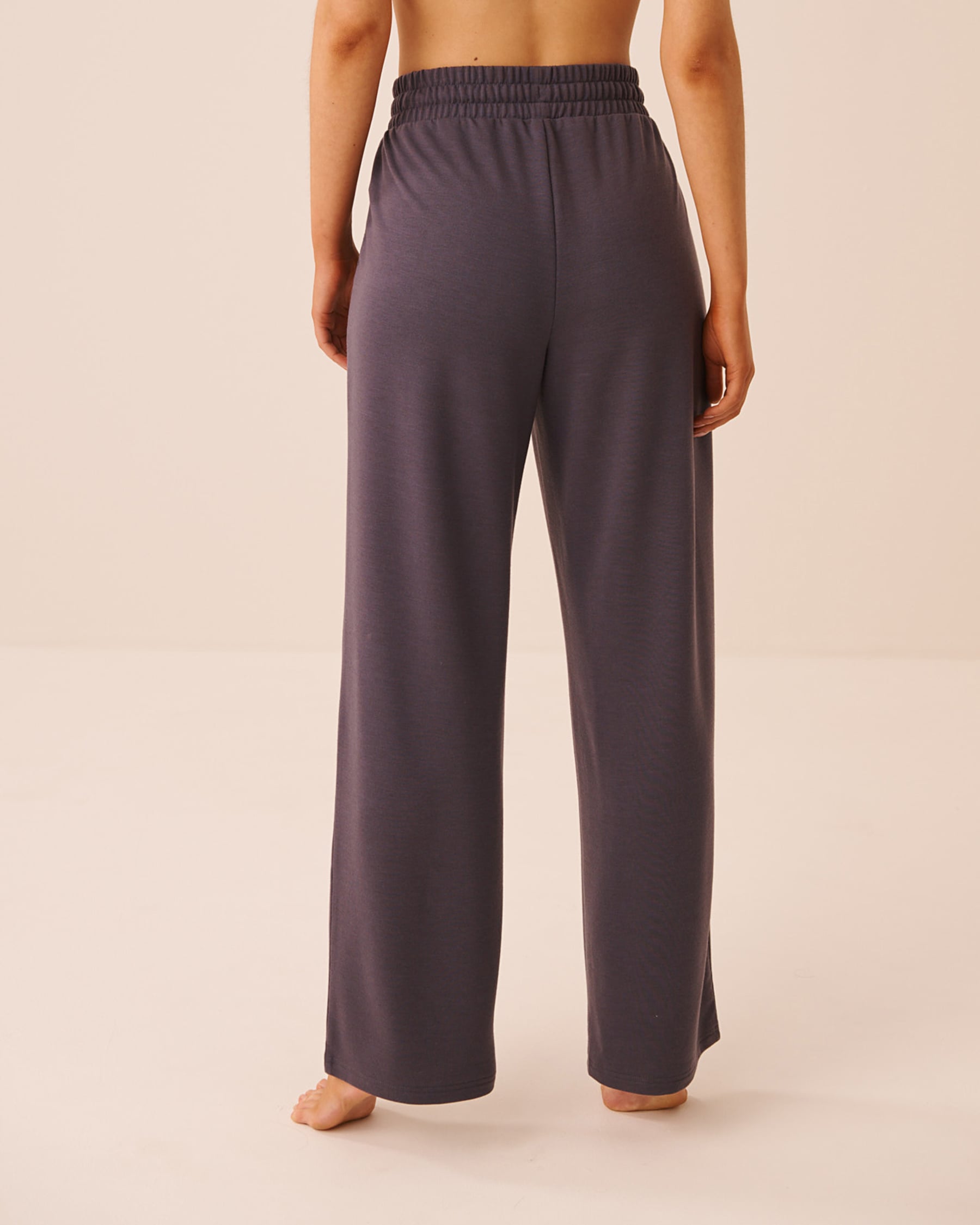 LA VIE EN ROSE French Terry Pants Anthracite 50200123 - View2