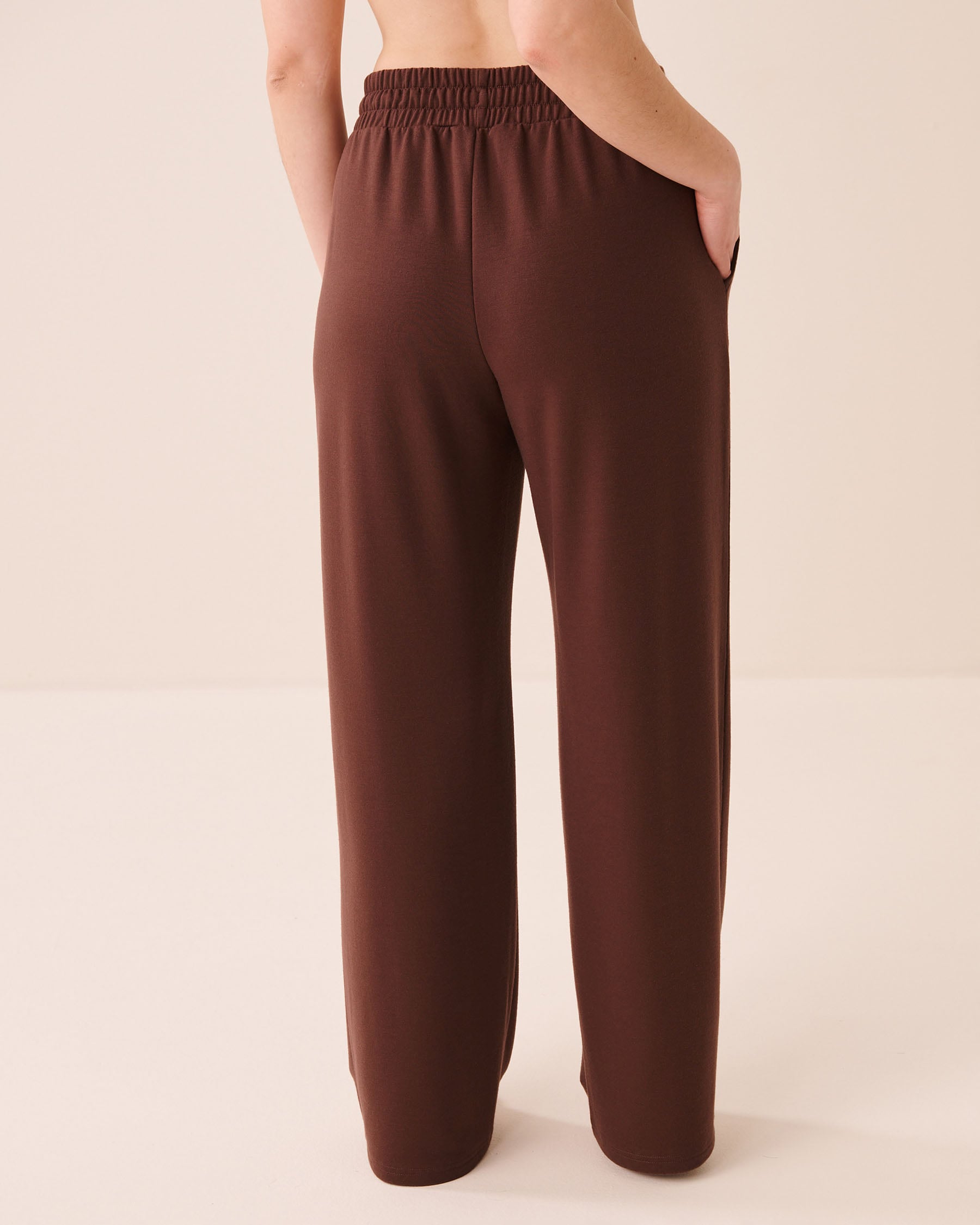 LA VIE EN ROSE French Terry Pants Brown 50200123 - View2