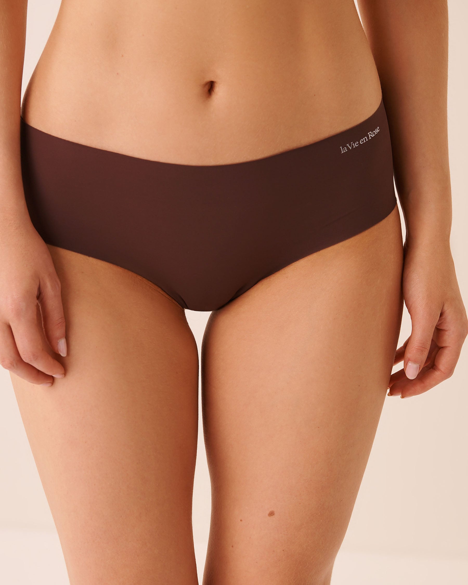 LA VIE EN ROSE Culotte aux hanches microfibre invisible Brun 20200825 - View1