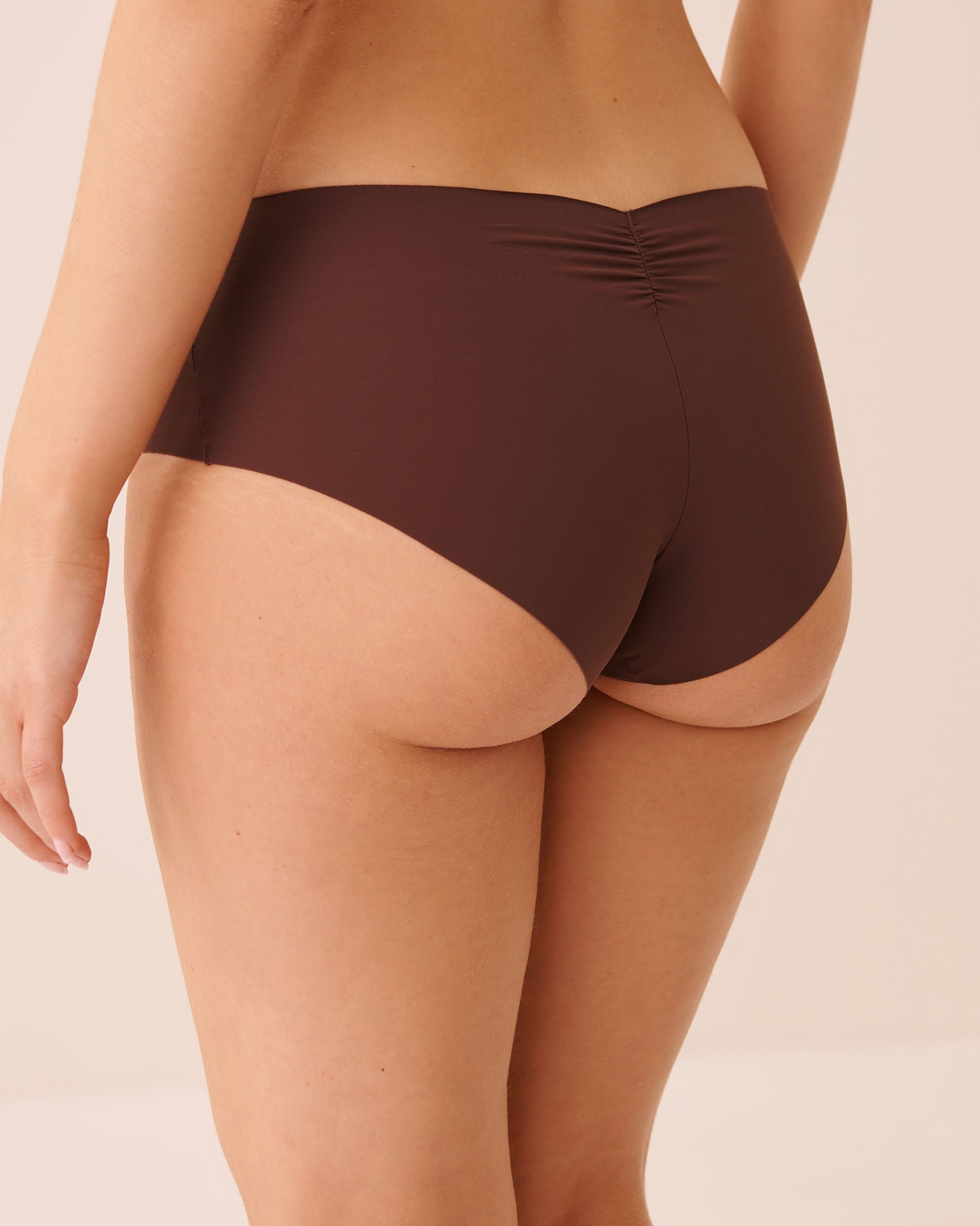 LA VIE EN ROSE Culotte aux hanches microfibre invisible Brun 20200825 - View2