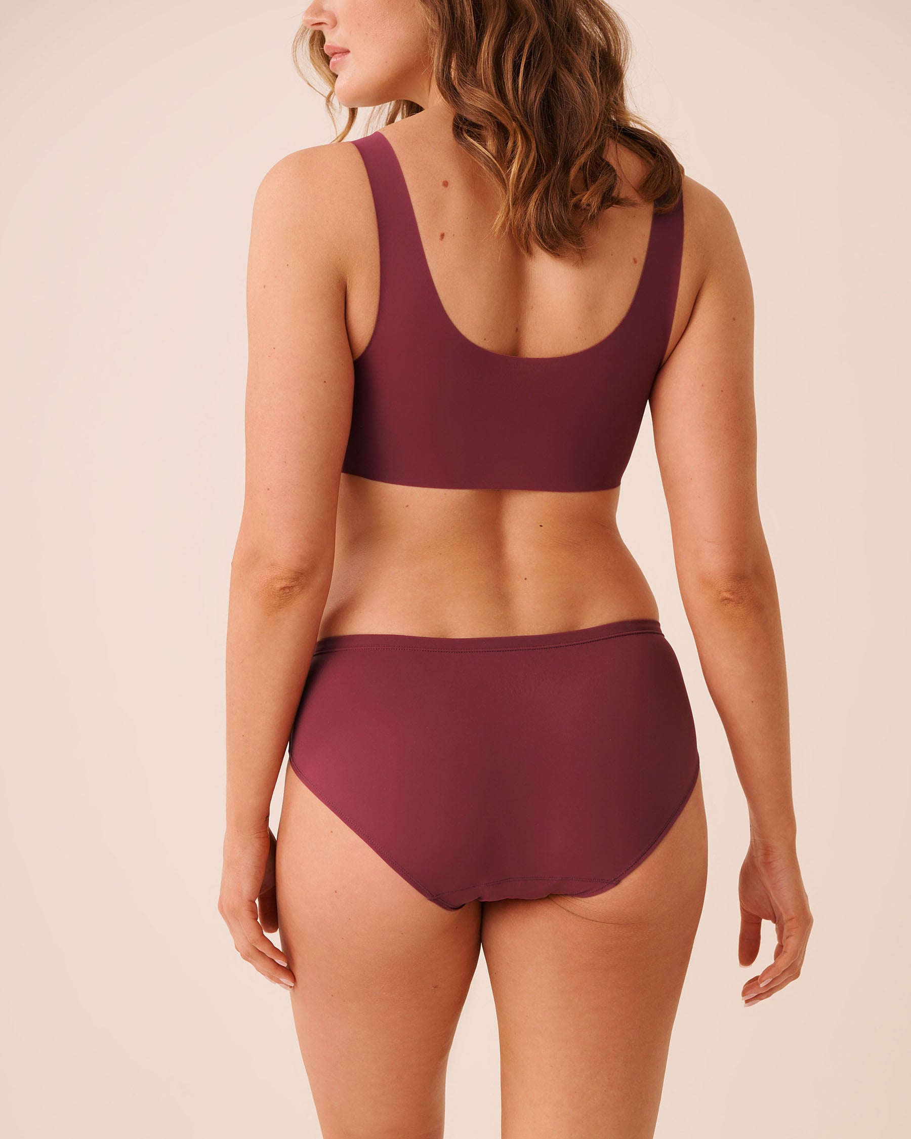 LA VIE EN ROSE Culotte menstruelle anti-fuite coupe aux hanches absorption super Rouge framboise 25100001 - View2