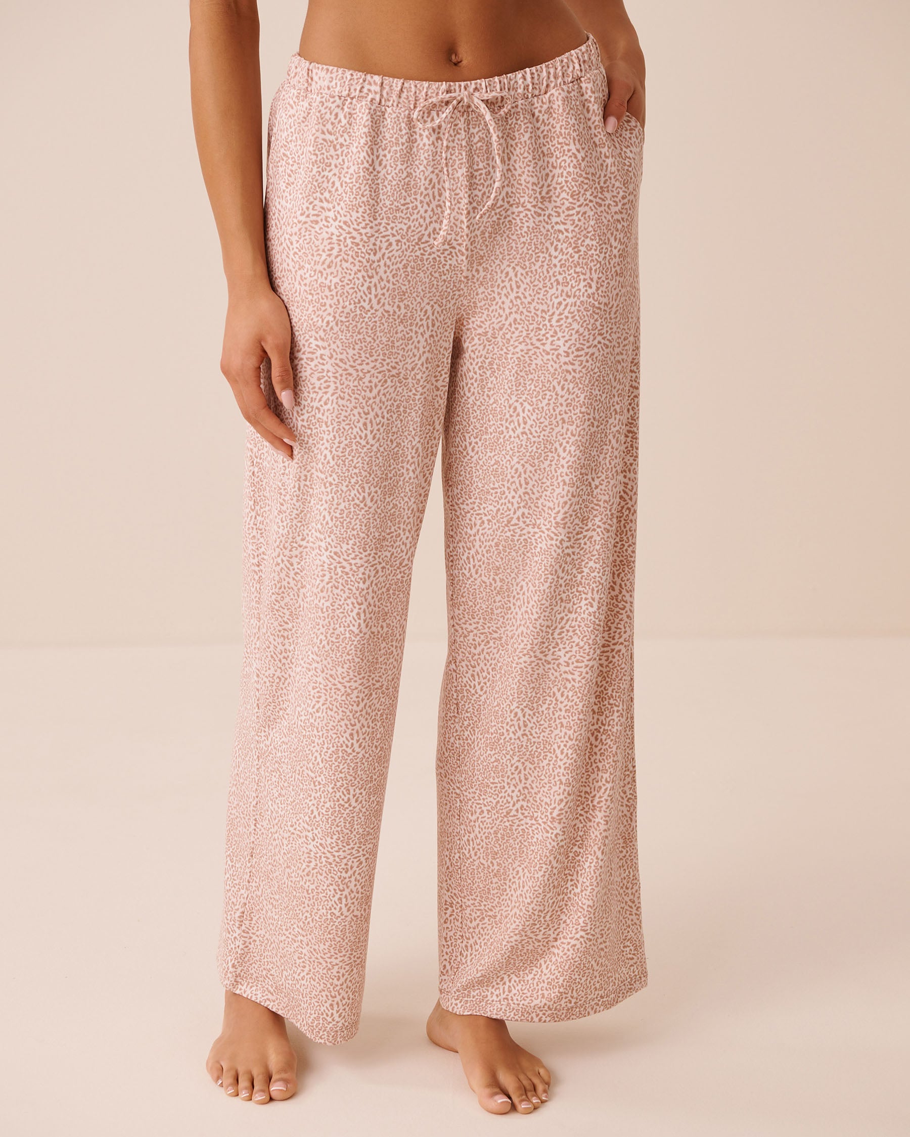 LA VIE EN ROSE Leopard Print Super Soft Pajama Pants Leopard 40200866 - View1