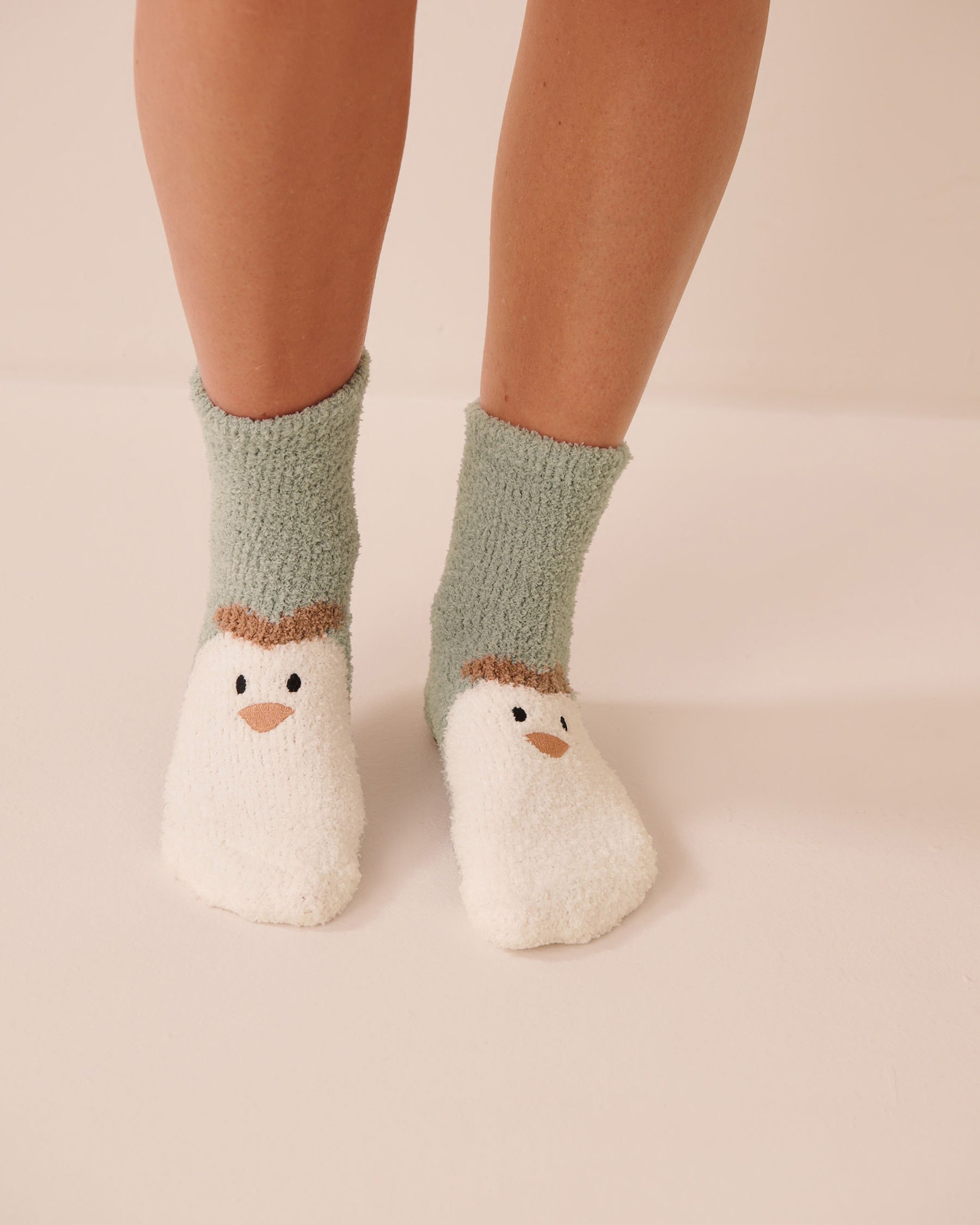 LA VIE EN ROSE Plush Chicken Socks Grey/Chicken 40700502 - View1
