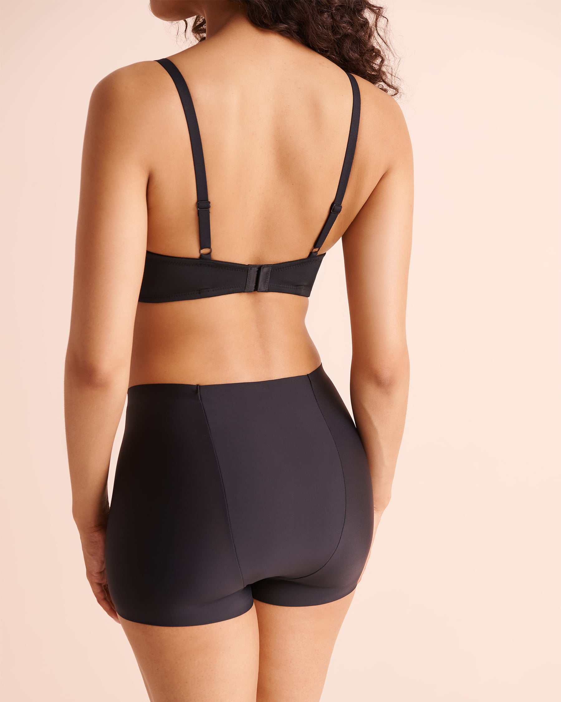 LA VIE EN ROSE Culotte menstruelle anti-fuite coupe garçonne taille haute absorption super Noir 25100009 - View2