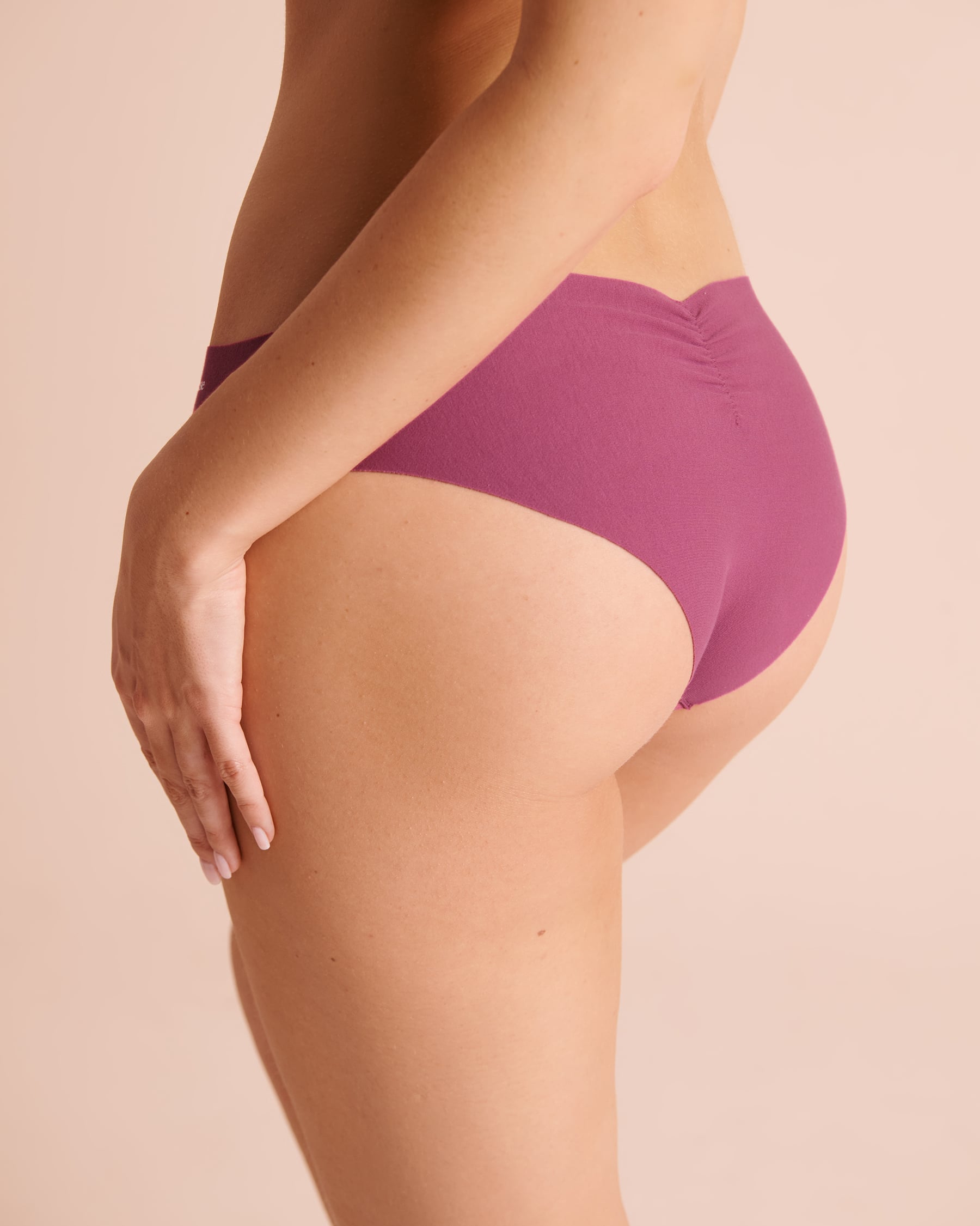 LA VIE EN ROSE Culotte cheeky coton invisible Magenta 20100839 - Voir2