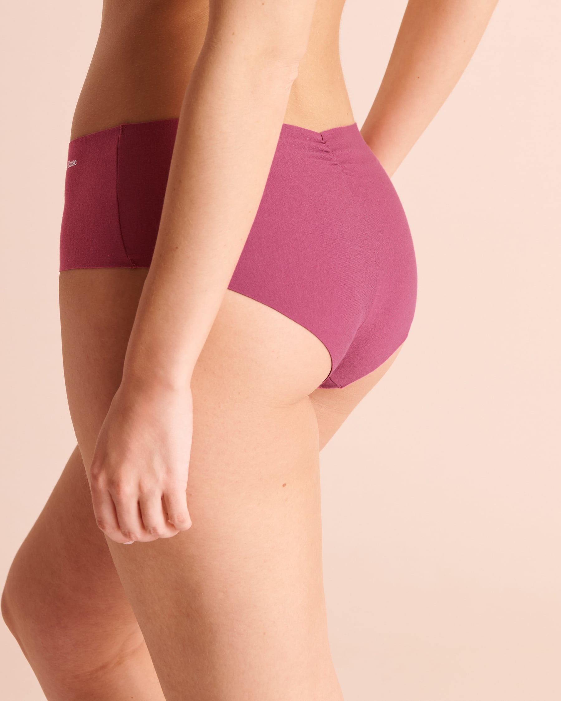 LA VIE EN ROSE Culotte aux hanches coton invisible Magenta 20100840 - View2