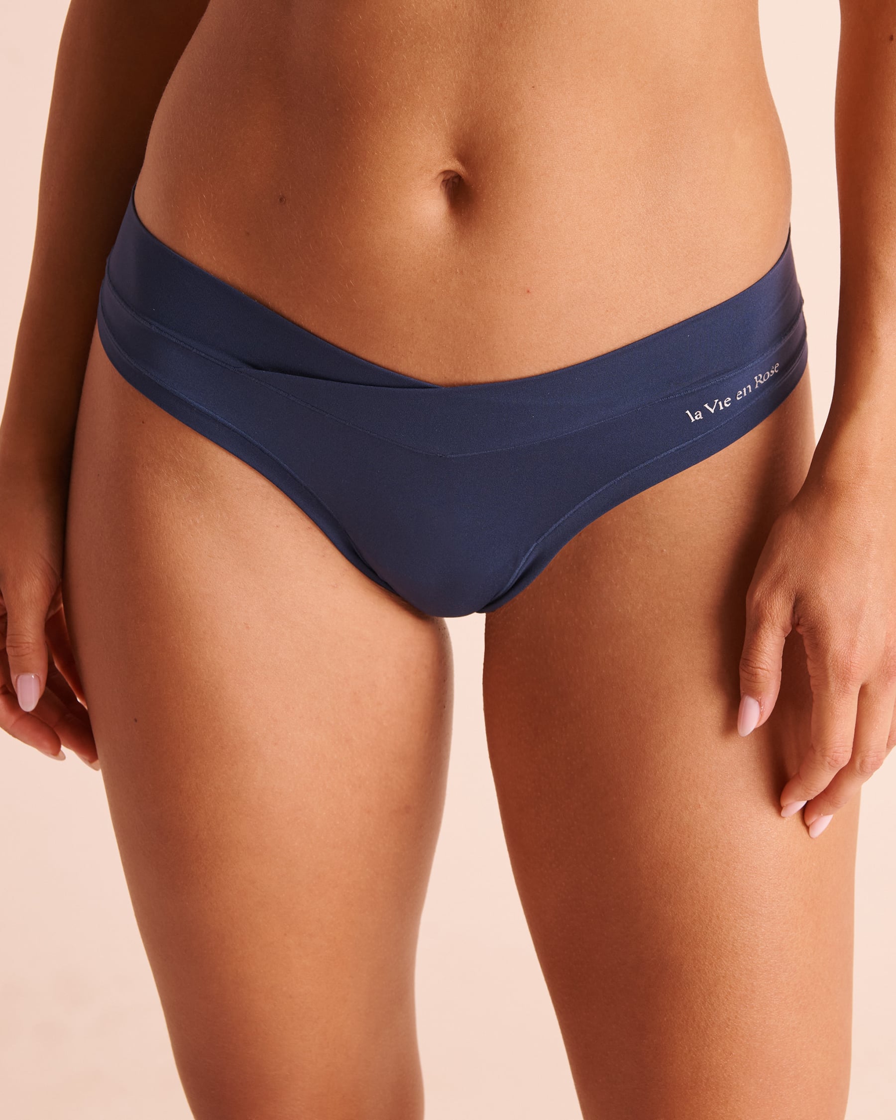 LA VIE EN ROSE Culotte tanga fit parfait Blue naval 20200862 - View1