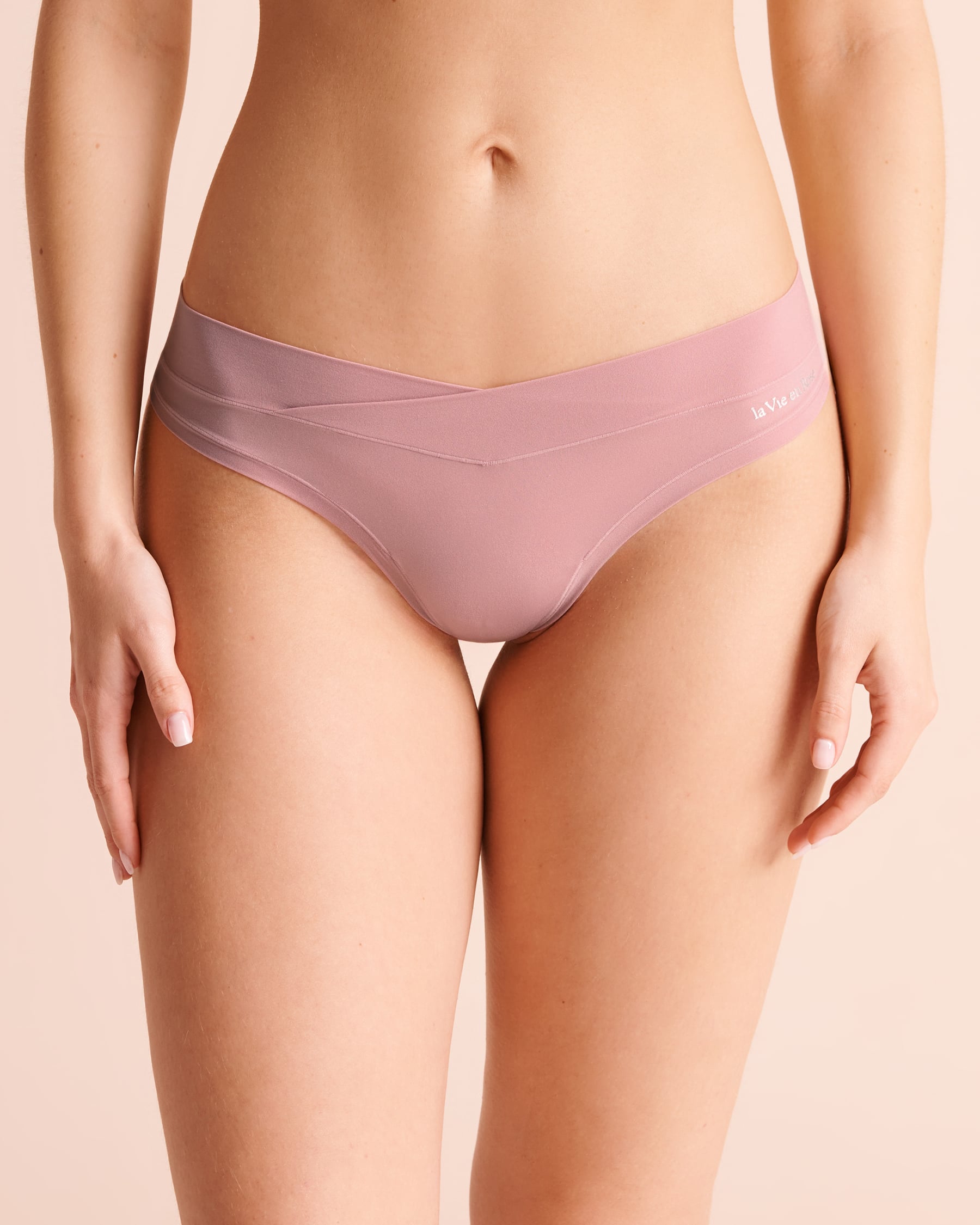 LA VIE EN ROSE Culotte tanga fit parfait Rose lilas 20200862 - View1