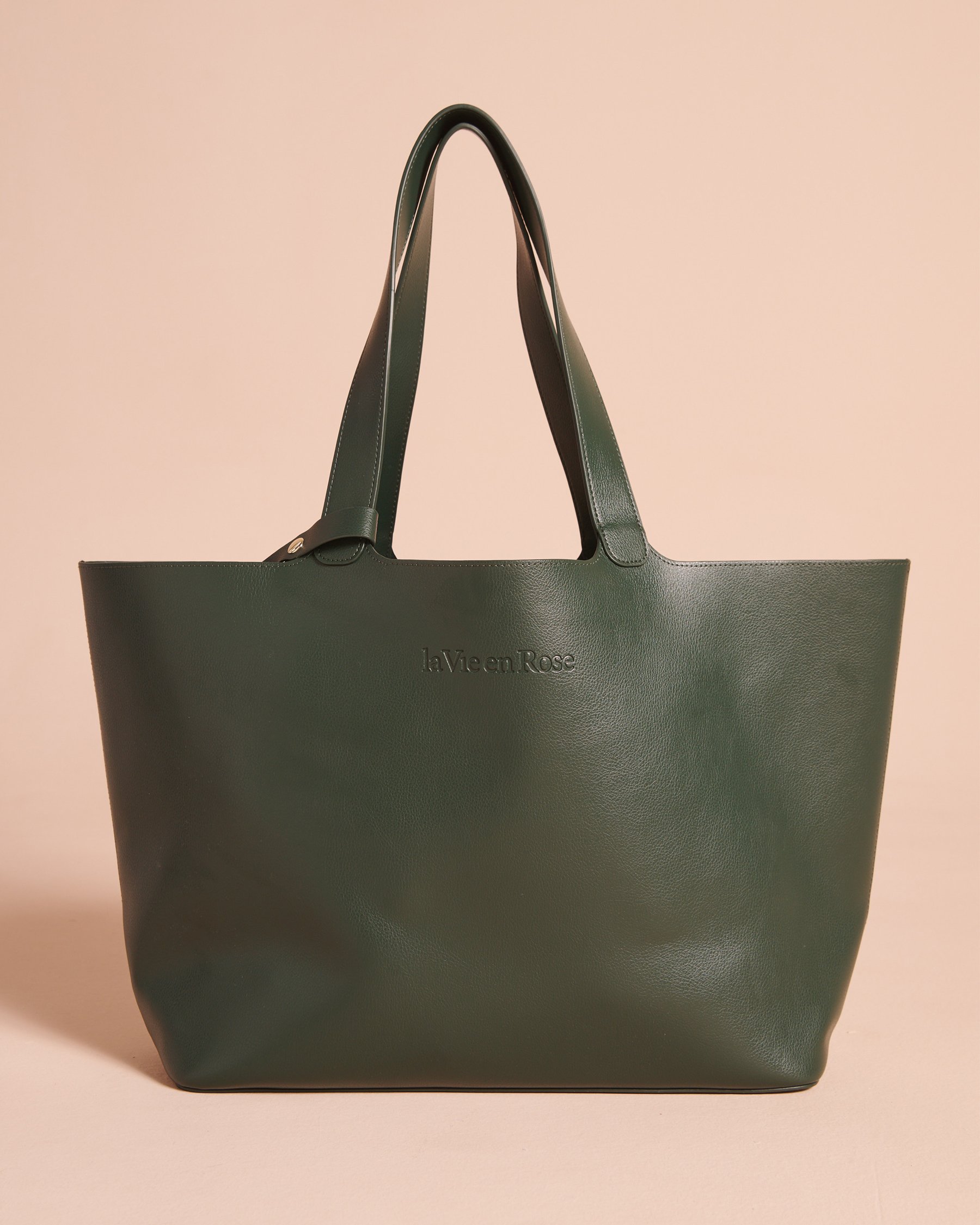 LA VIE EN ROSE Sac fourre-tout en faux cuir Vert sapin 40700548 - View1