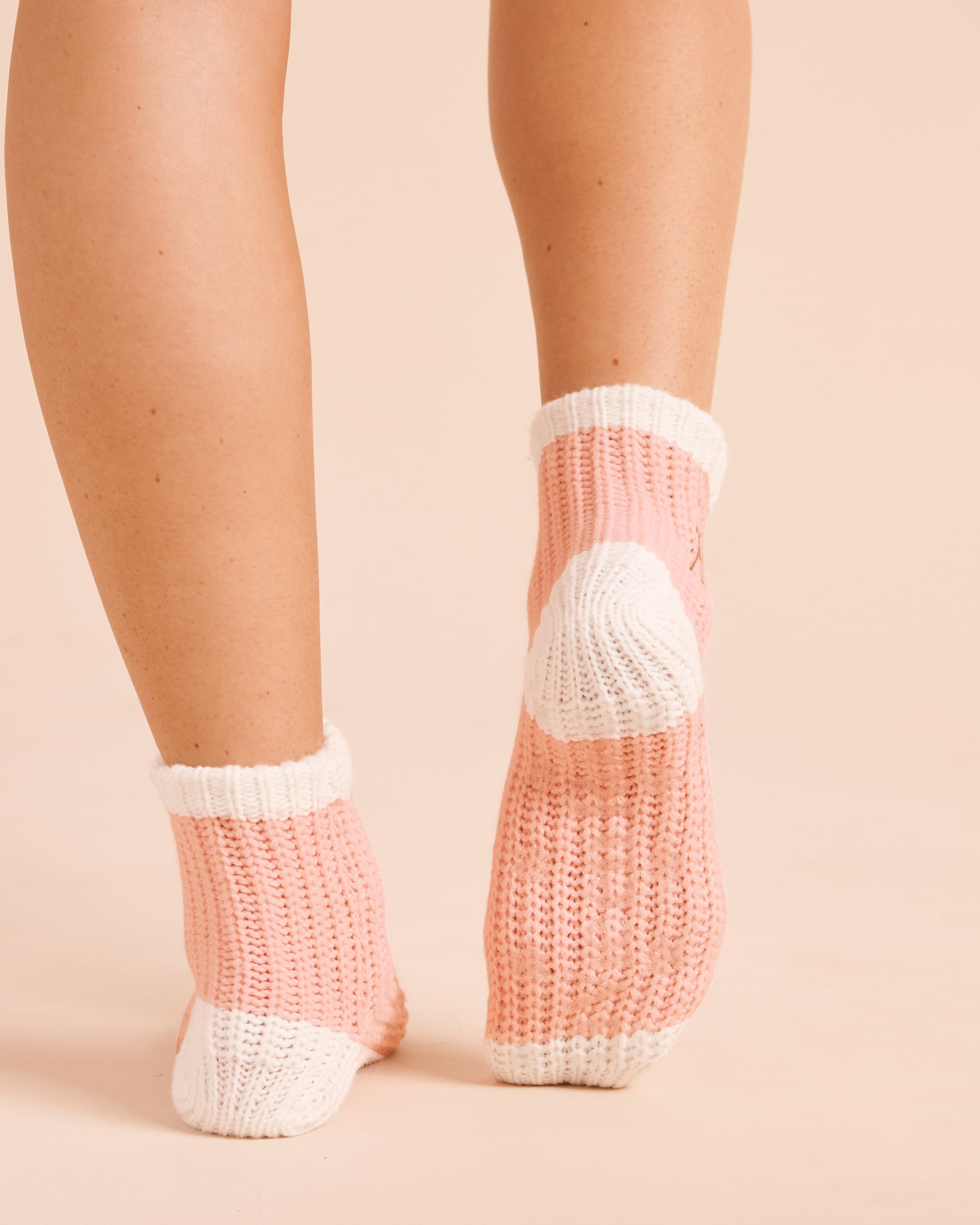 LA VIE EN ROSE Deer-Embroidered Socks Pink/Deer 40700508 - View2