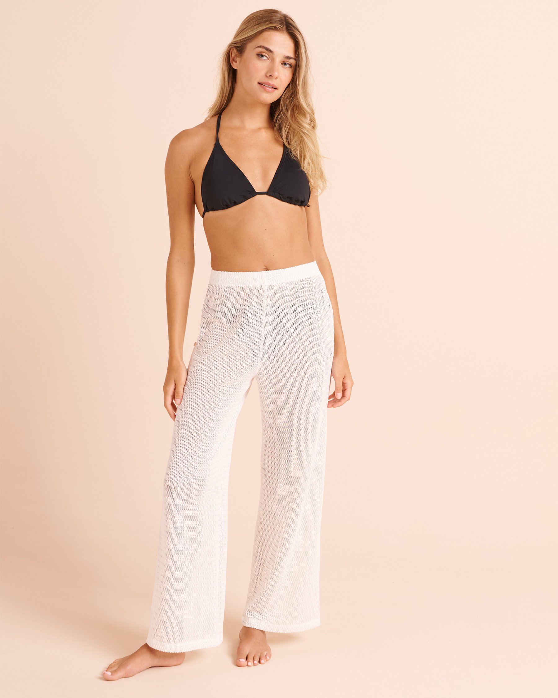 LA VIE EN ROSE AQUA Crochet Pants White 80200112 - View3