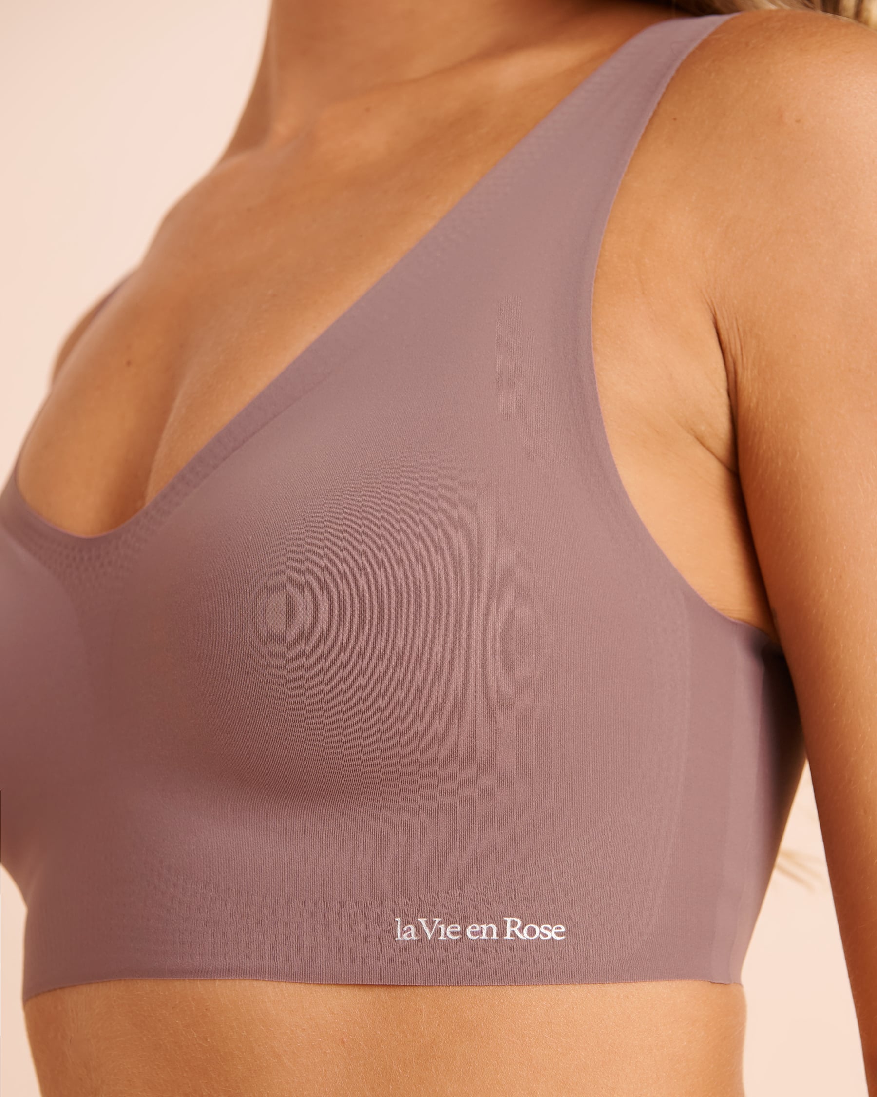 LA VIE EN ROSE Cami lounge push-up Prune 10300264 - View3