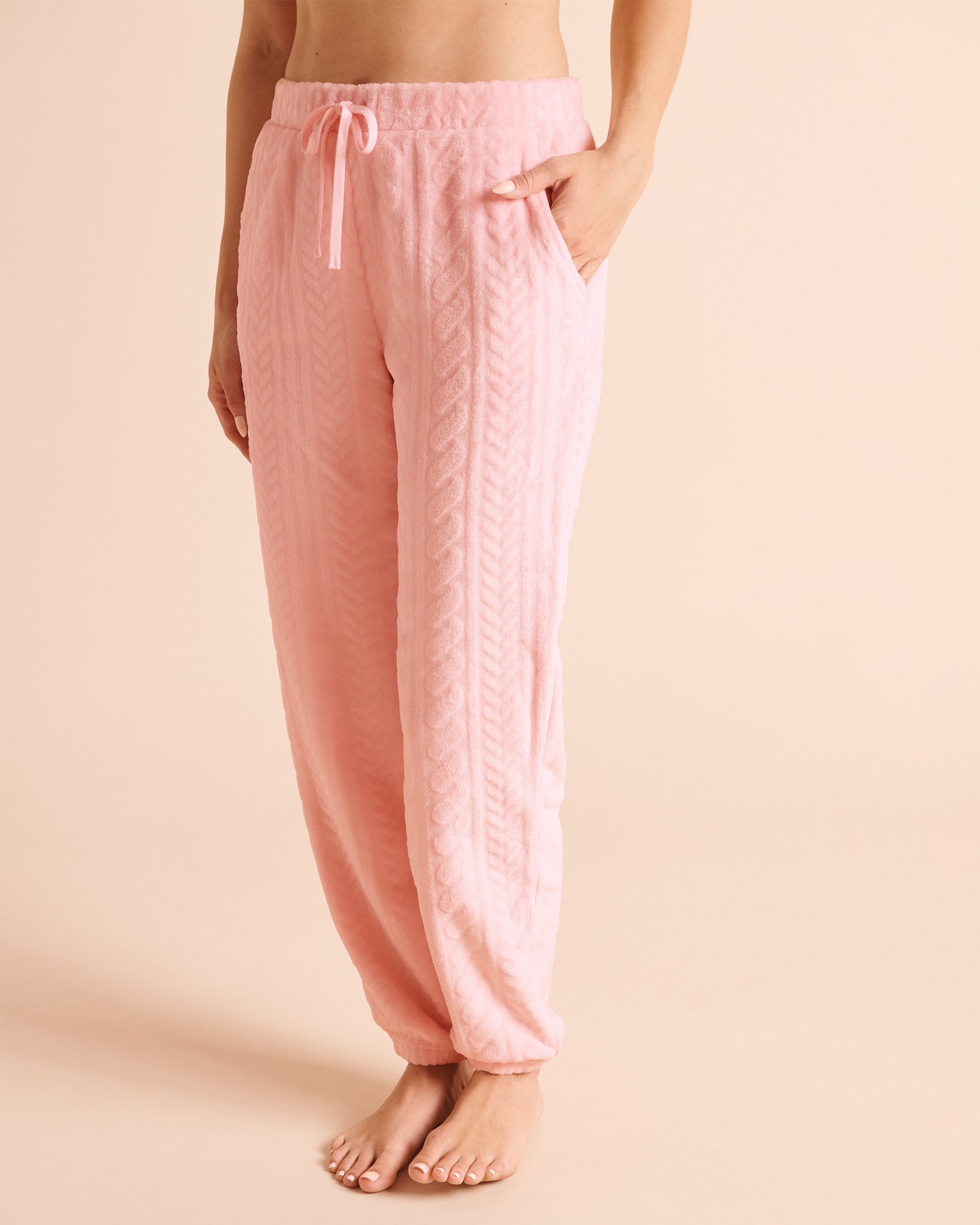 LA VIE EN ROSE Ensemble pyjama en peluche douce broderie souris Souris/Tricot 40400110 - View4