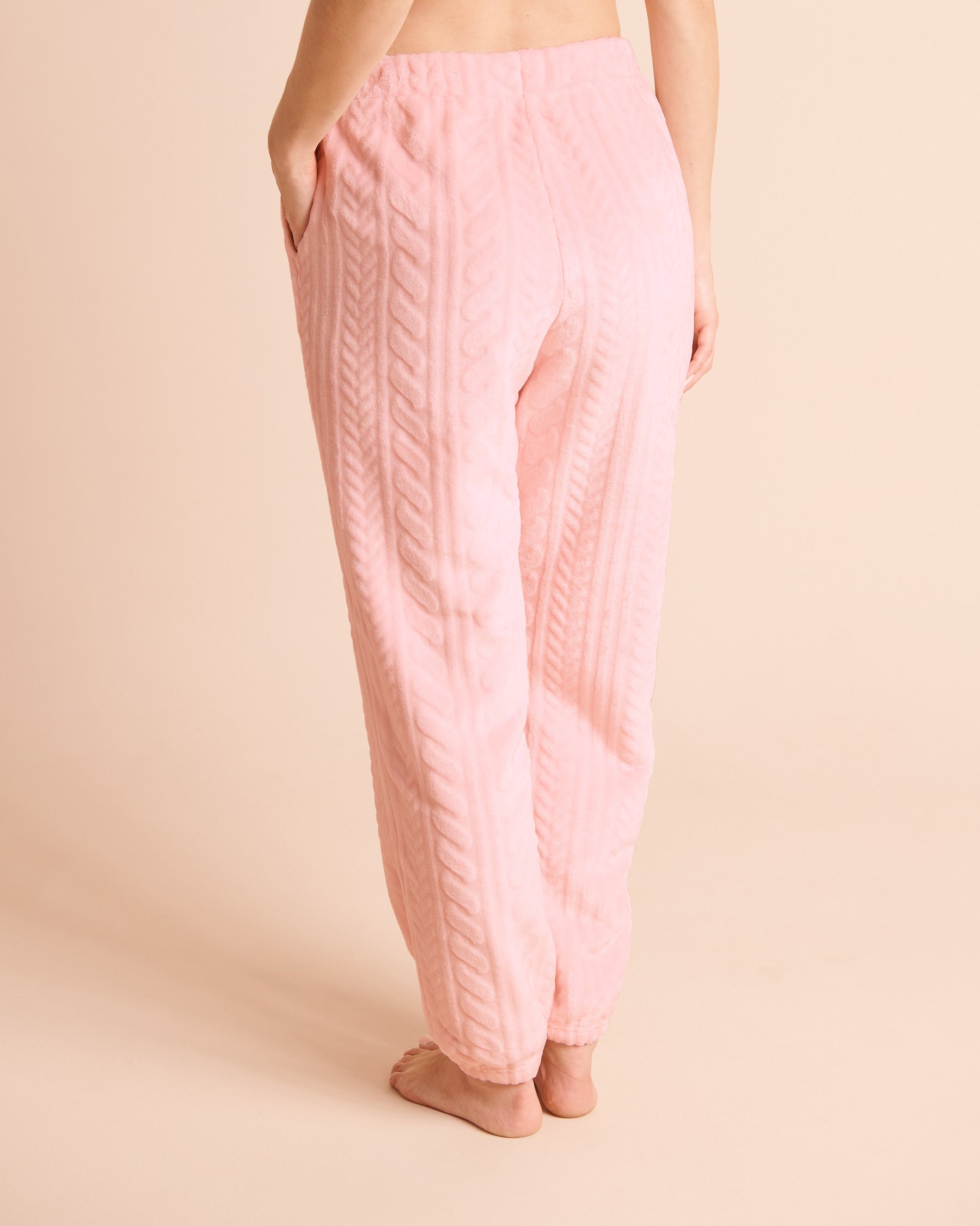 LA VIE EN ROSE Ensemble pyjama en peluche douce broderie souris Souris/Tricot 40400110 - View5