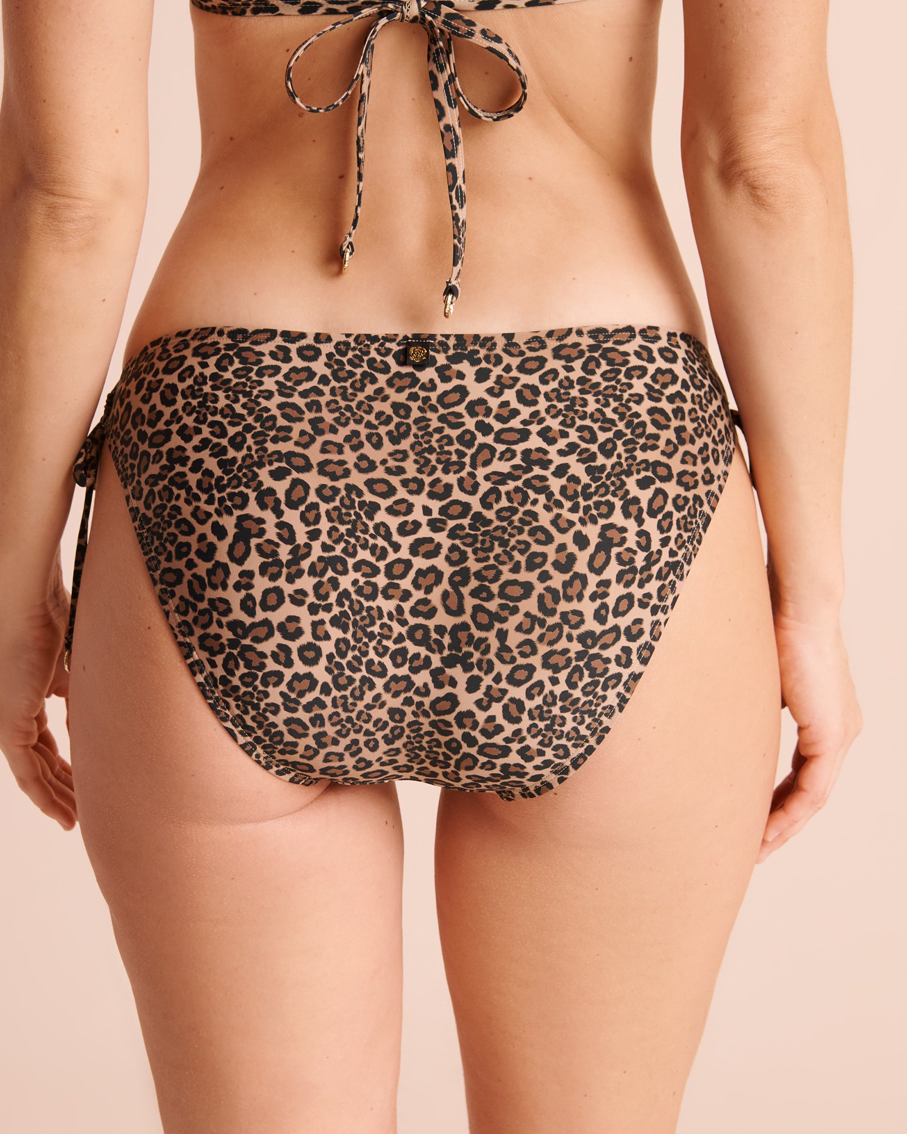 LA VIE EN ROSE AQUA LEOPARD Side Tie Bikini Bottom Leopard 70300975 - View2