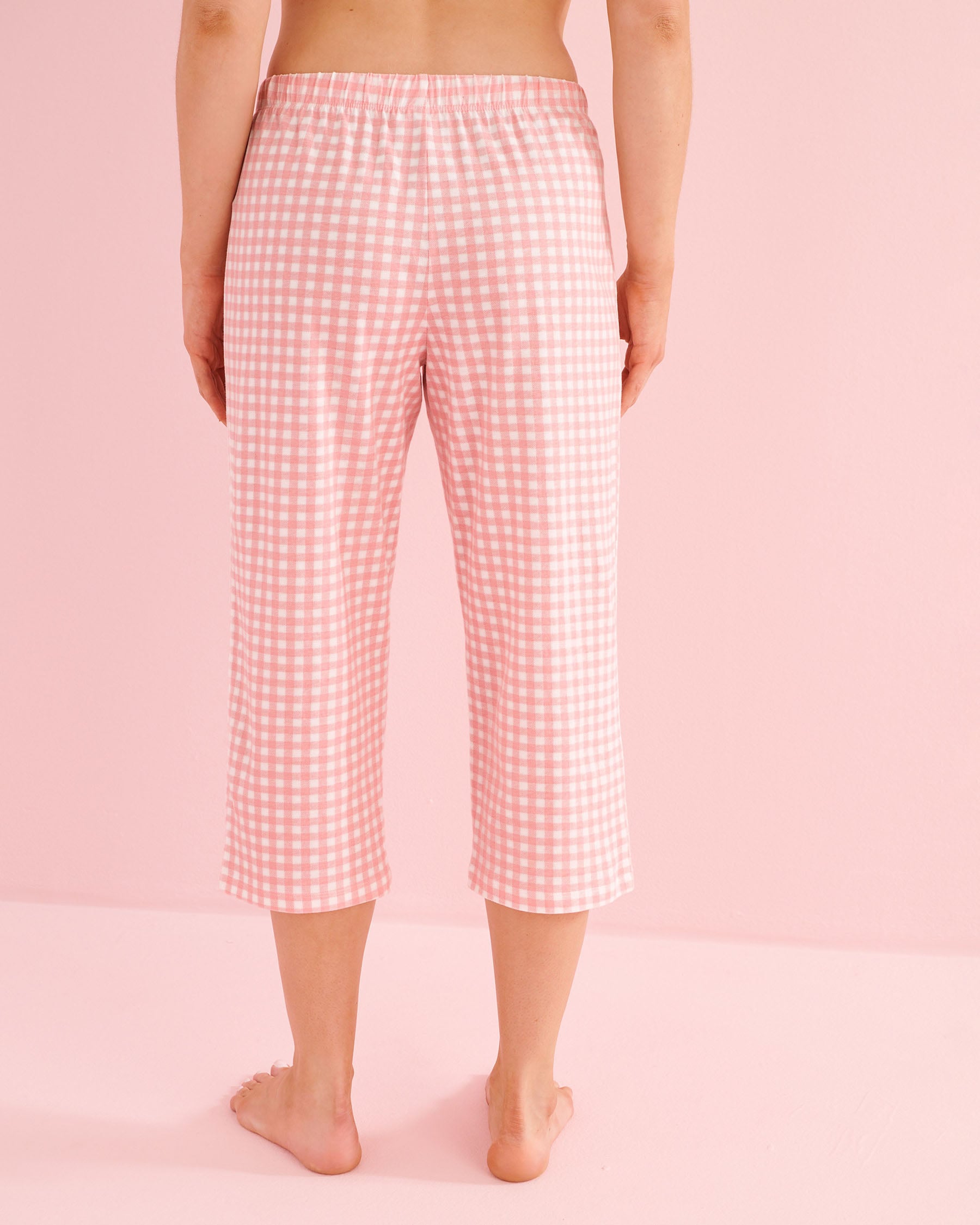 LA VIE EN ROSE Starfish Print Cotton T-shirt and Capris PJ Set Light Pink 40400097 - View5