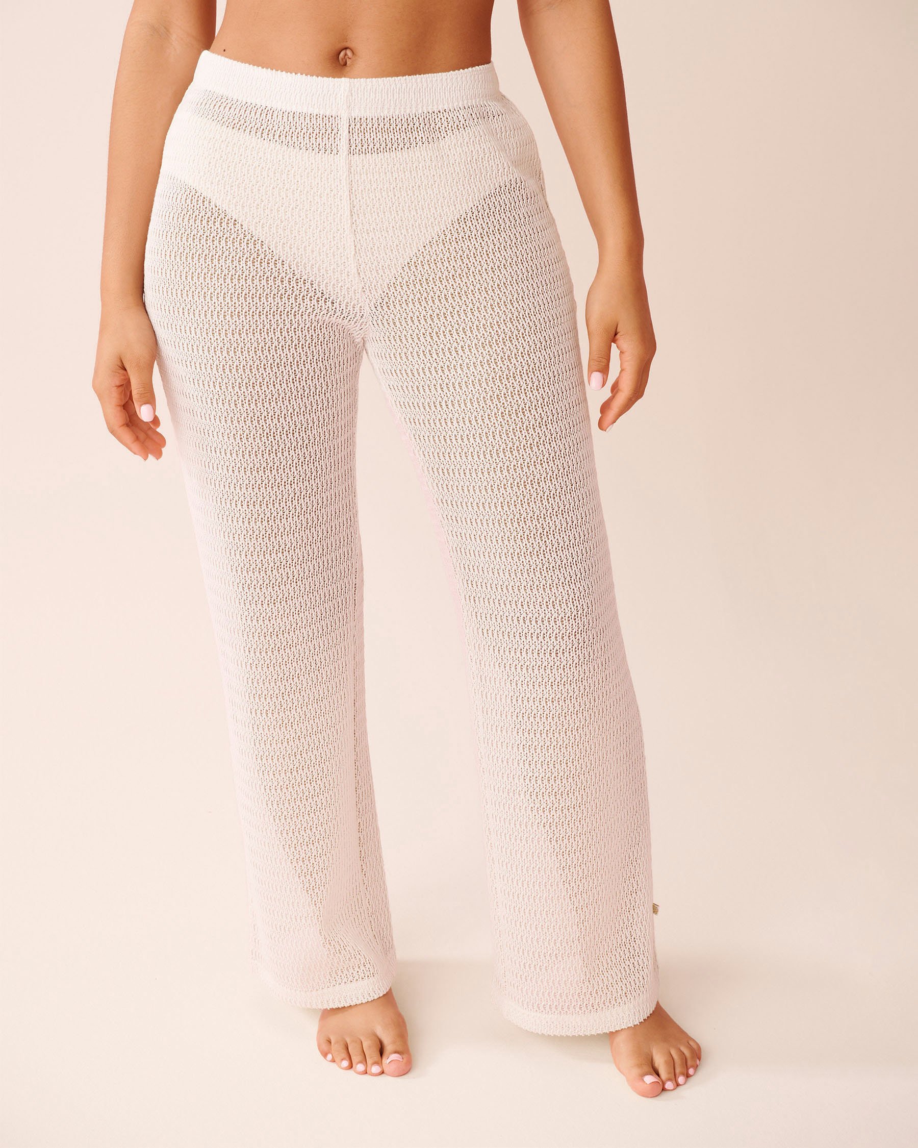 LA VIE EN ROSE AQUA Crochet Pants Coconut Milk 80200086 - View1