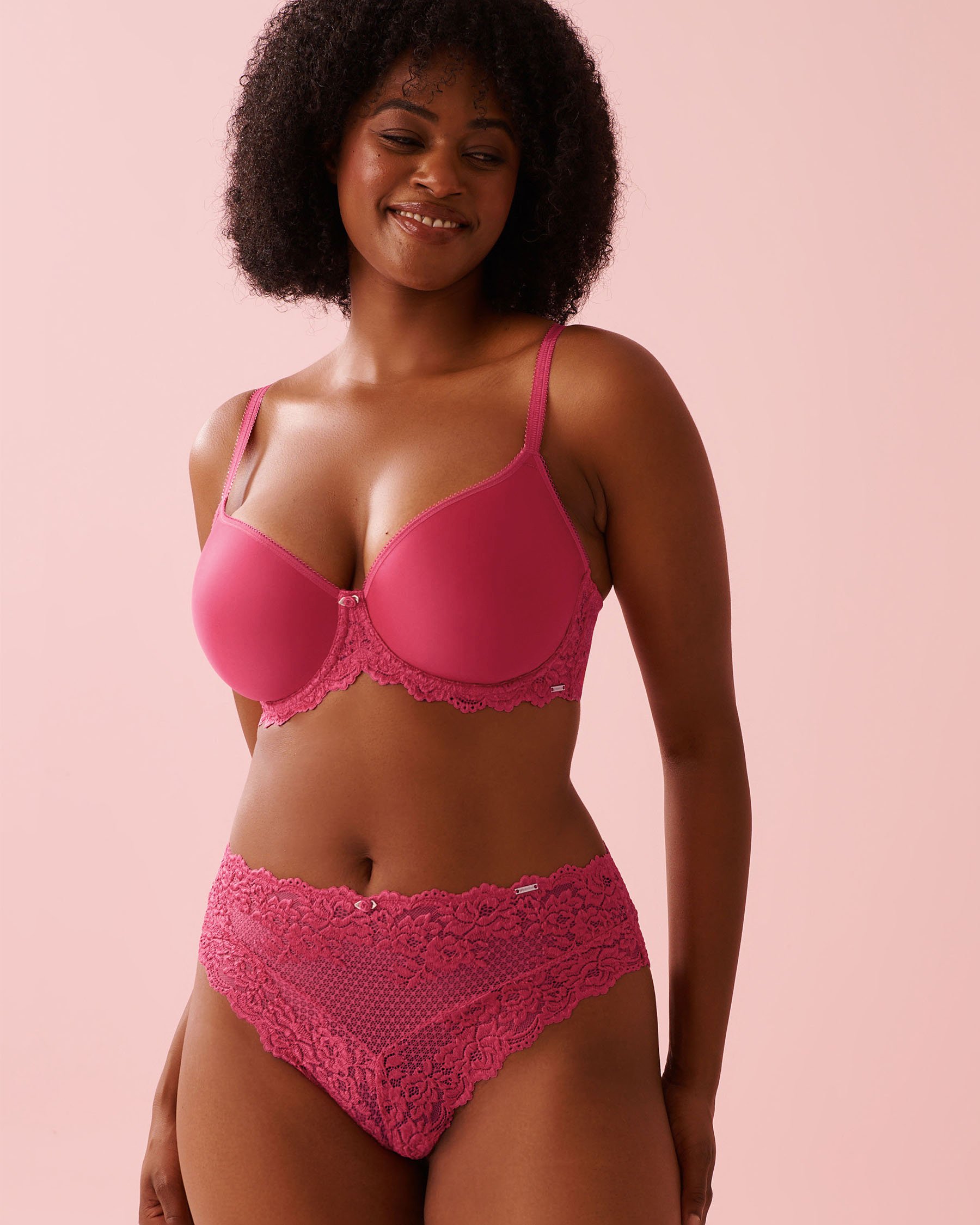 LA VIE EN ROSE Soutien-gorge doublure légère contour Rose fuchsia 10200572 - View1