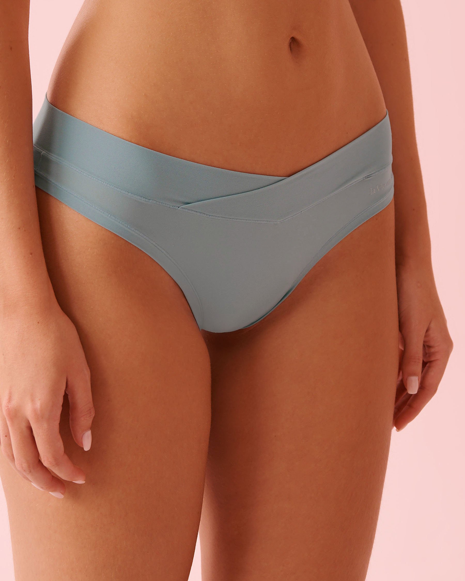 LA VIE EN ROSE Perfect Fit Thong Panty Blue Grey 20200761 - View1