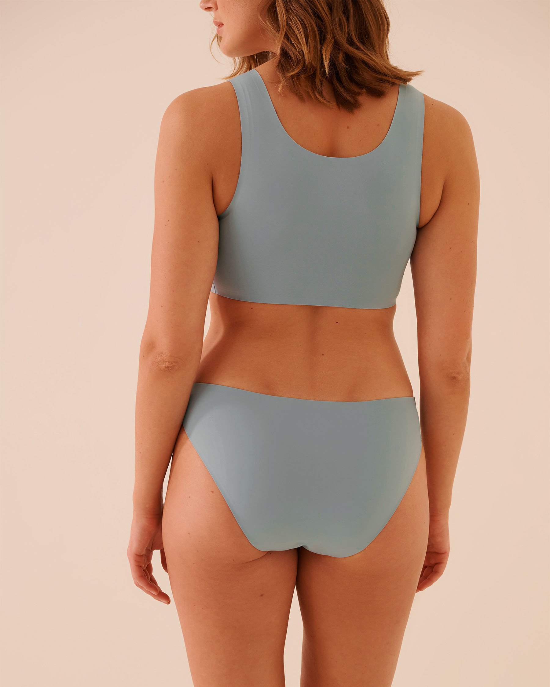 LA VIE EN ROSE Regular Absorbency Lace Detail Bikini Period Panty Blue Grey 20400031 - View2