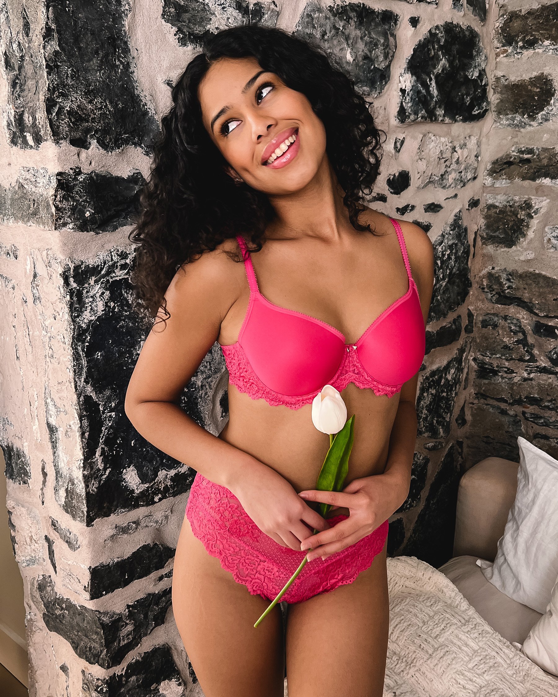 LA VIE EN ROSE Soutien-gorge doublure légère contour Rose fuchsia 10200572 - View7