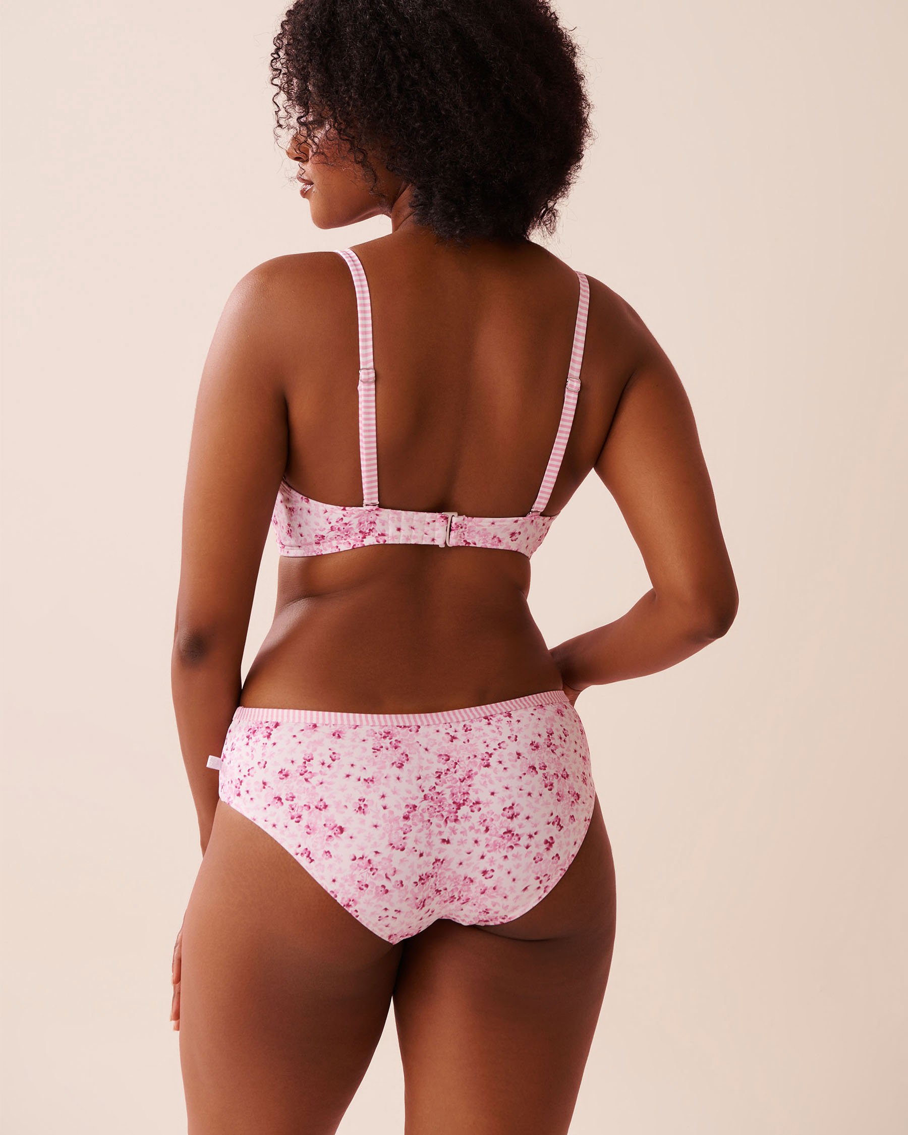 LA VIE EN ROSE AQUA PINK MEADOW D Cup Bralette Bikini Top Pink Meadow 70200205 - View2