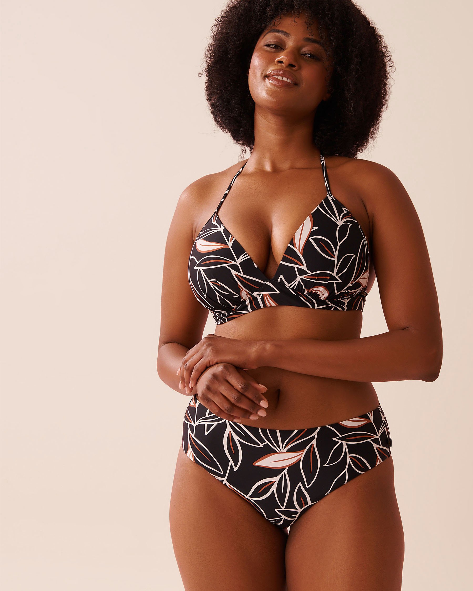 LA VIE EN ROSE AQUA Bas de bikini cheeky taille mi-haute TROPICAL OUTLINE Lignes tropicales 70300827 - View6