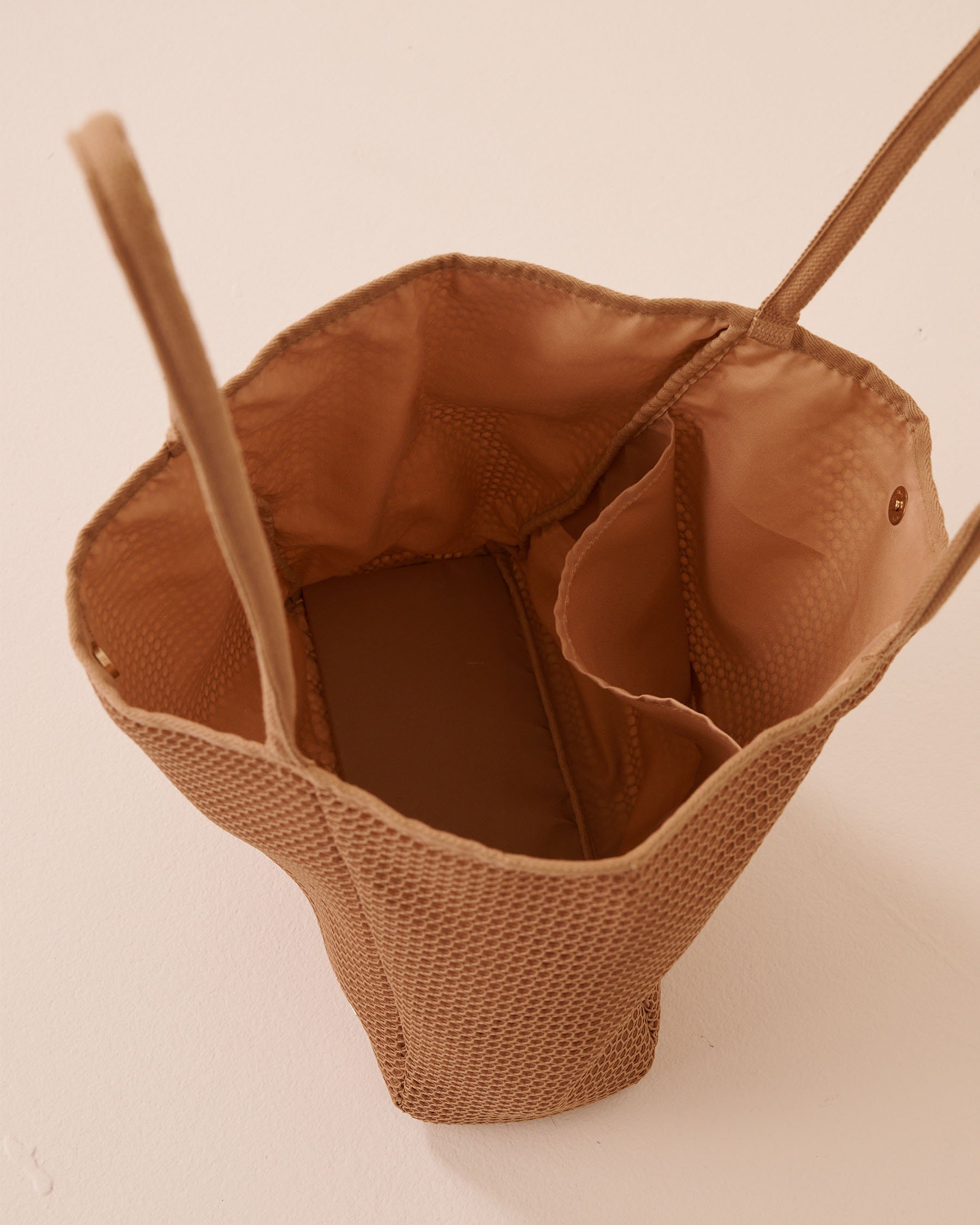 LA VIE EN ROSE AQUA Sac en crochet Beige foncé 80500127 - View2