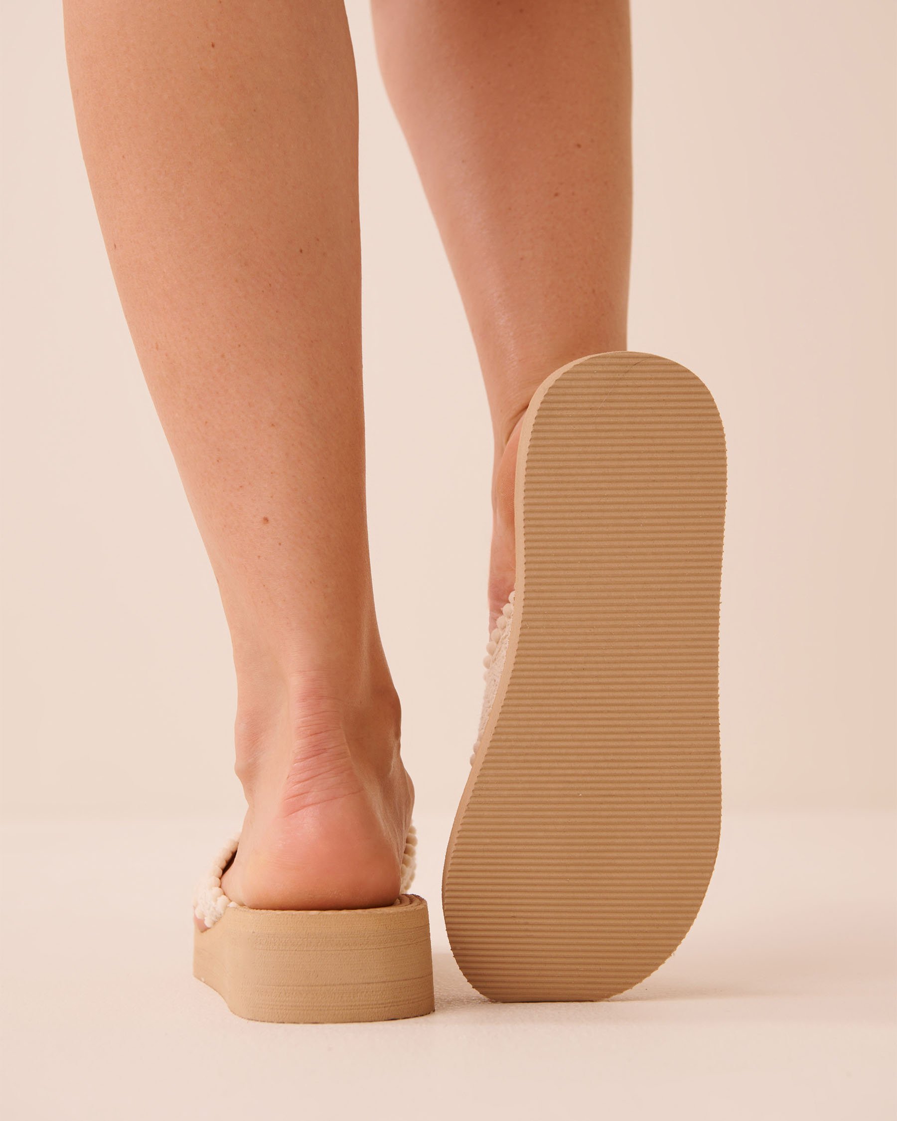 LA VIE EN ROSE AQUA Tongs compensées Vanille 80500129 - View2