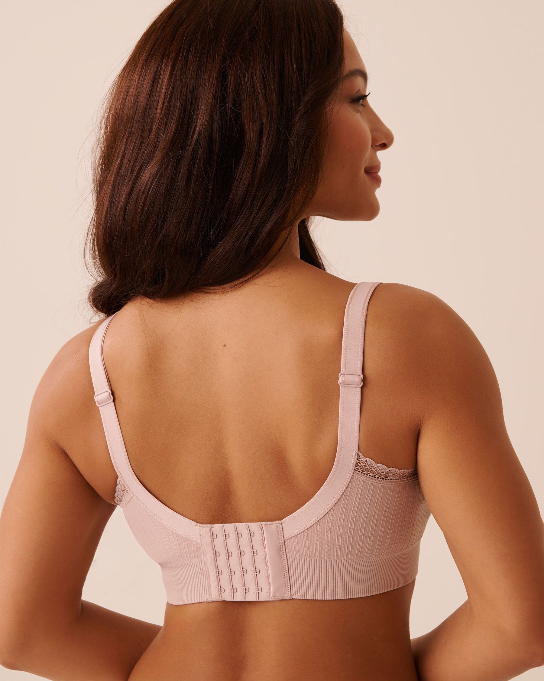 LA VIE EN ROSE Seamless Nursing Bralette Shadow Grey 10200596 - View3