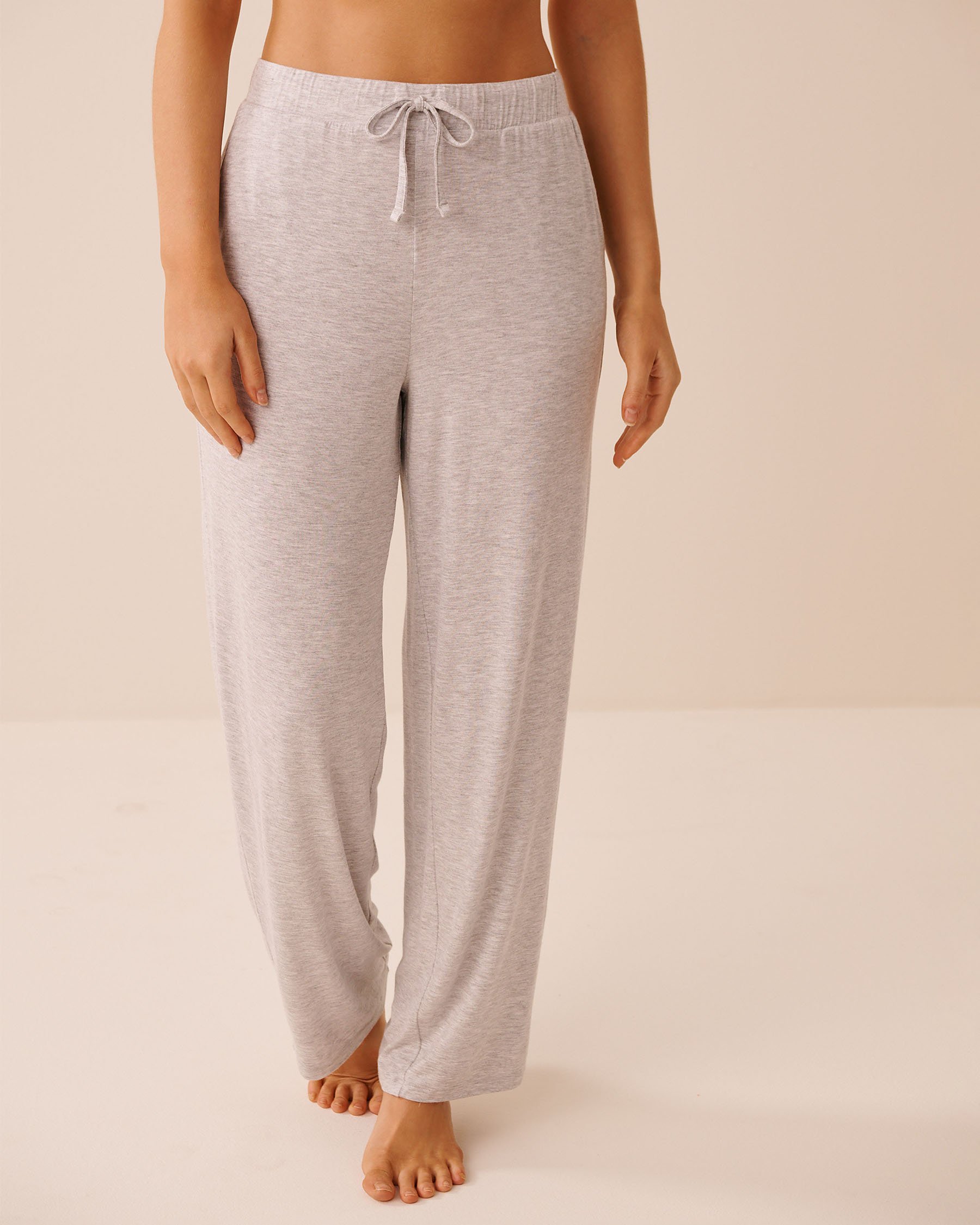 LA VIE EN ROSE Pantalon de pyjama en jersey doux Gris 60200184 - View1