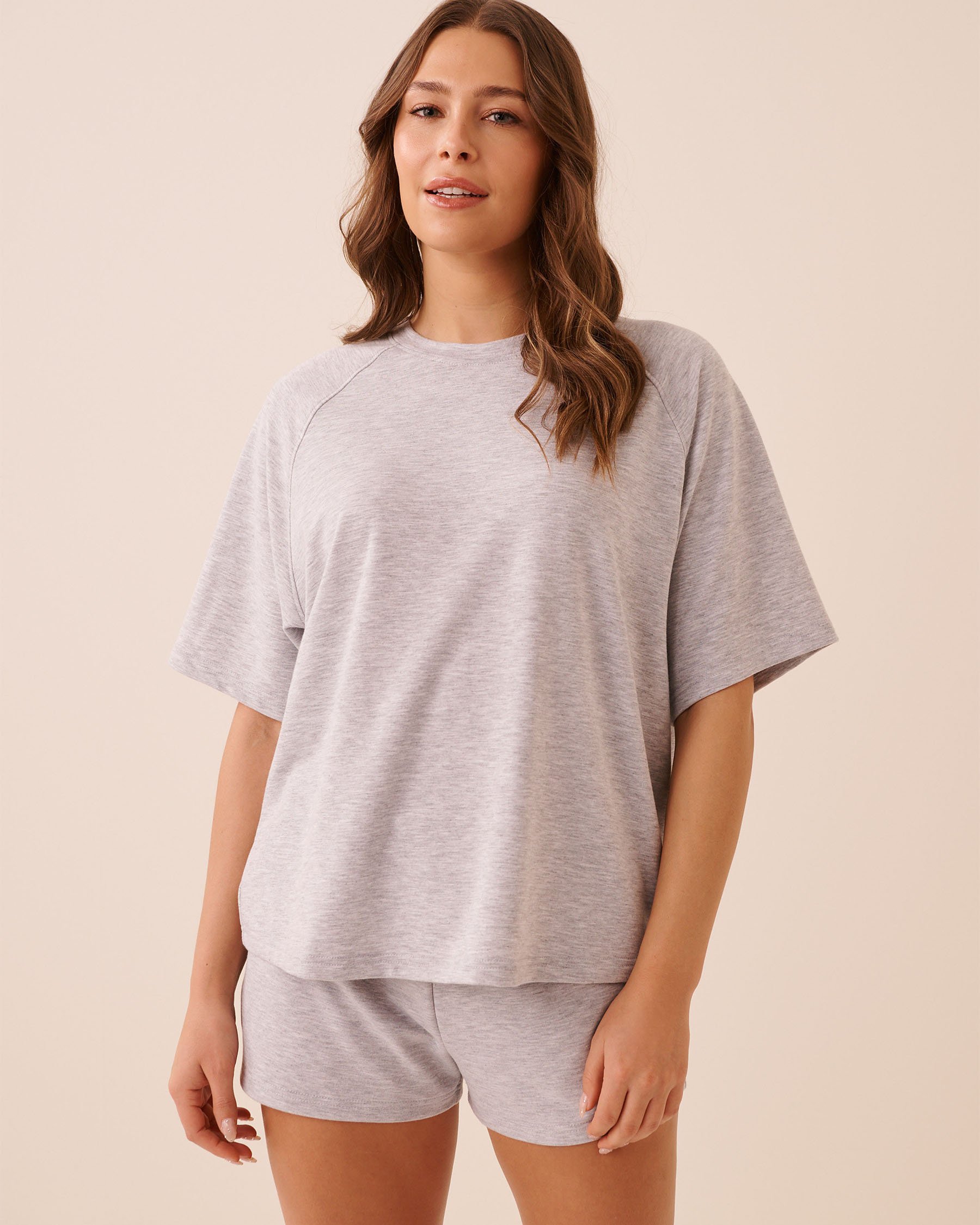 LA VIE EN ROSE T-shirt en molleton Gris 50100127 - View1