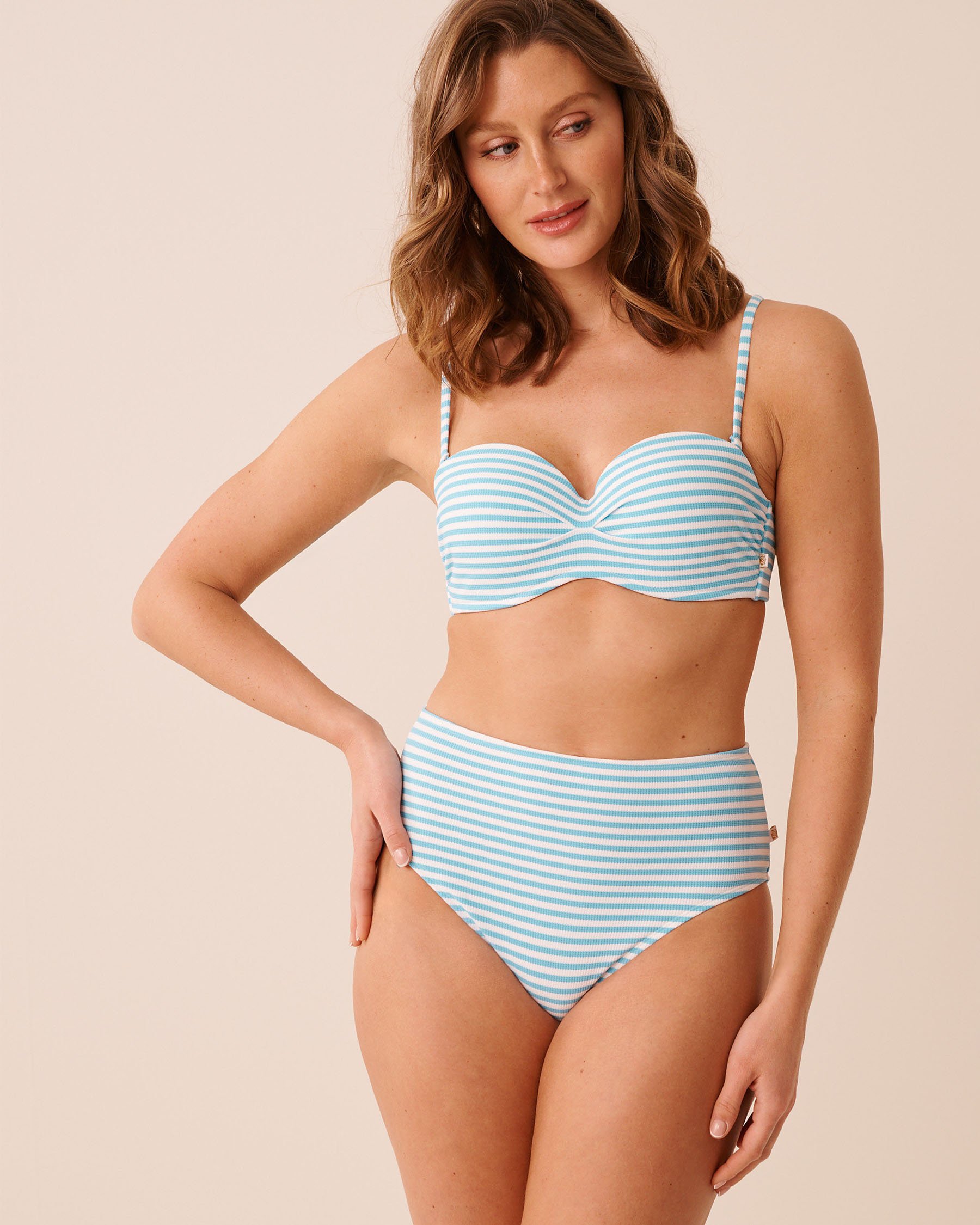 LA VIE EN ROSE AQUA Haut de bikini bandeau SAILOR STRIPE Rayures marines 70100913 - View2