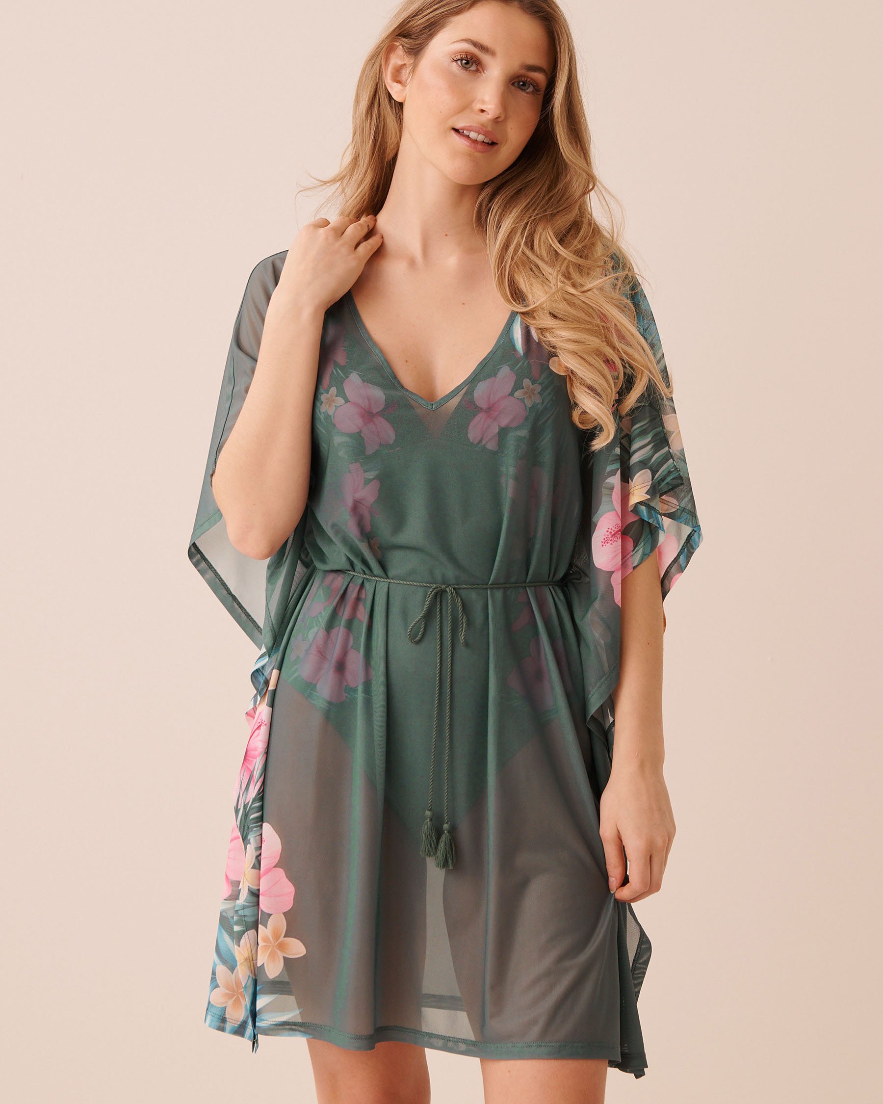 LA VIE EN ROSE AQUA Caftan en résille Escapade balnéaire 80400080 - View1