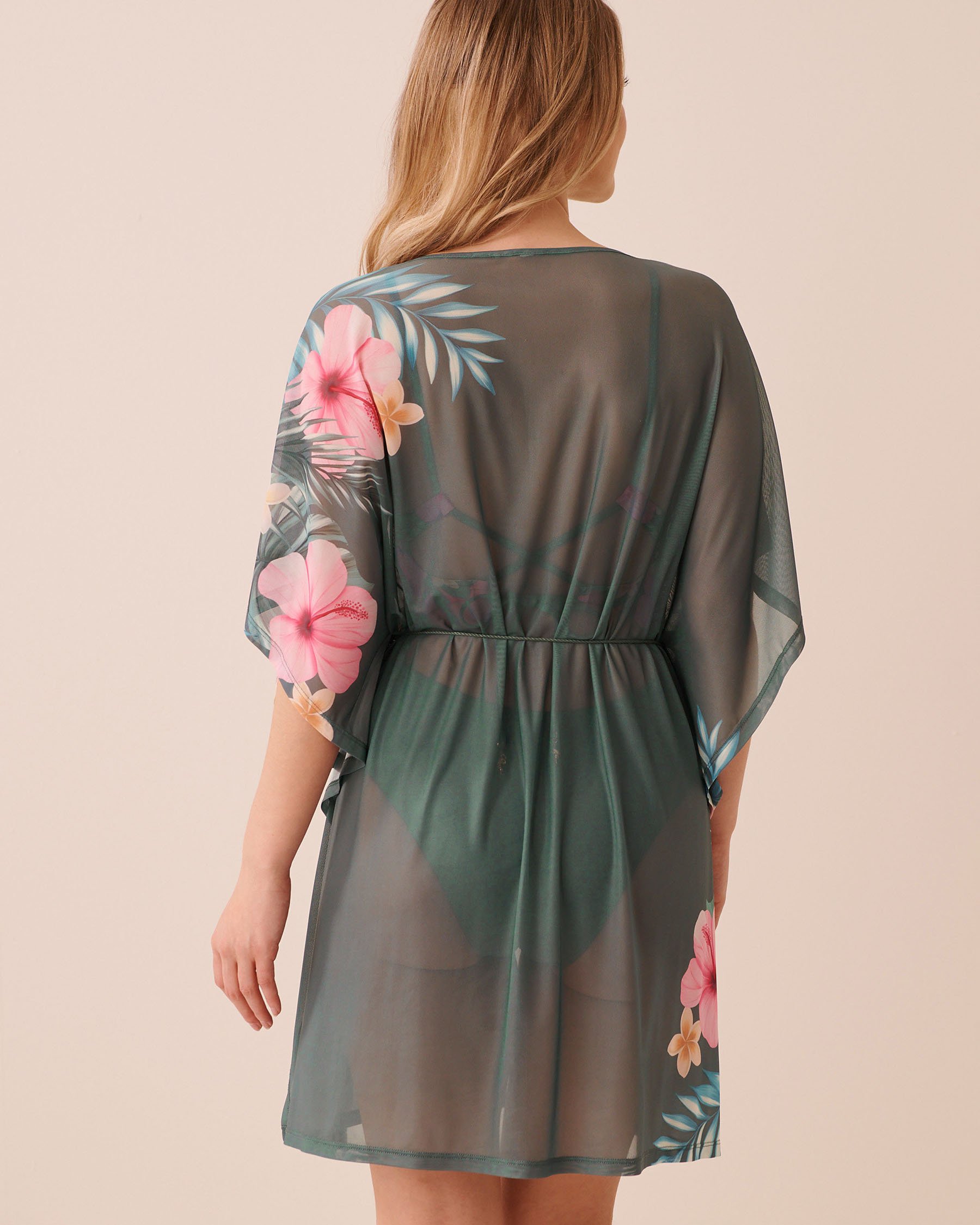 LA VIE EN ROSE AQUA Caftan en résille Escapade balnéaire 80400080 - View2