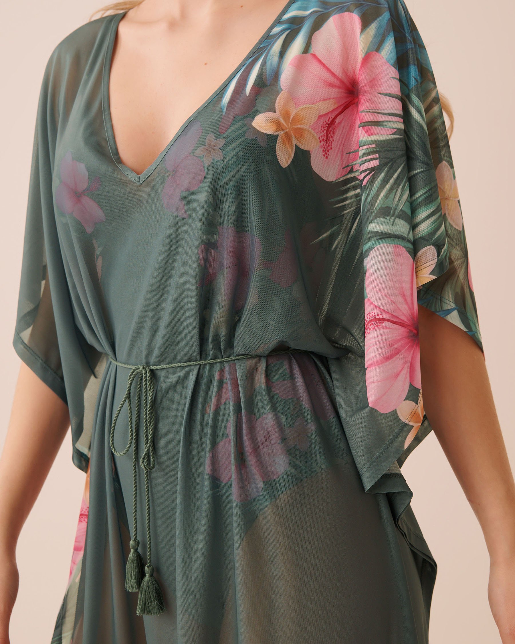 LA VIE EN ROSE AQUA Caftan en résille Escapade balnéaire 80400080 - View3