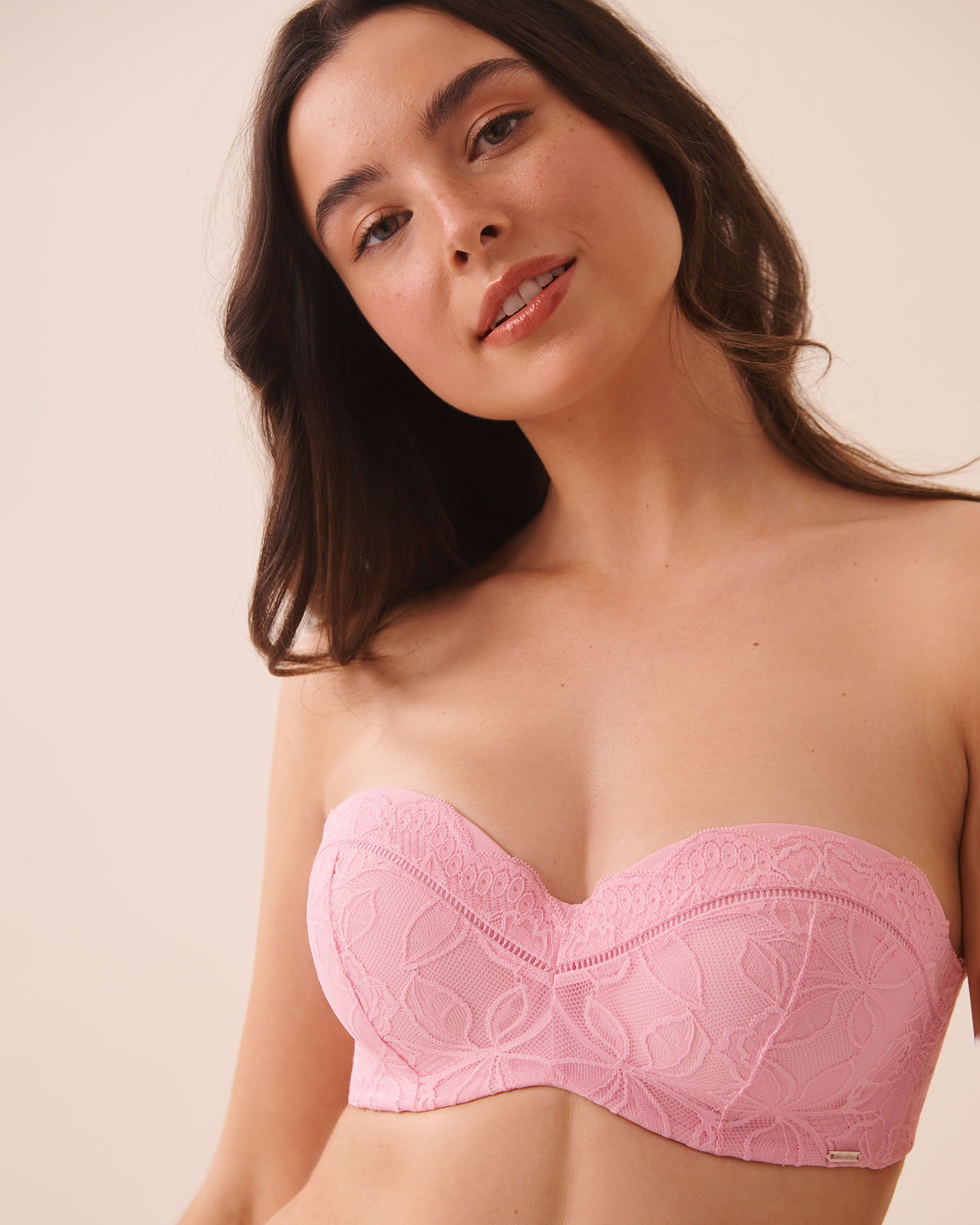 LA VIE EN ROSE Lightly Lined Memory Foam Strapless Bra Petal Pink 10200609 - View1