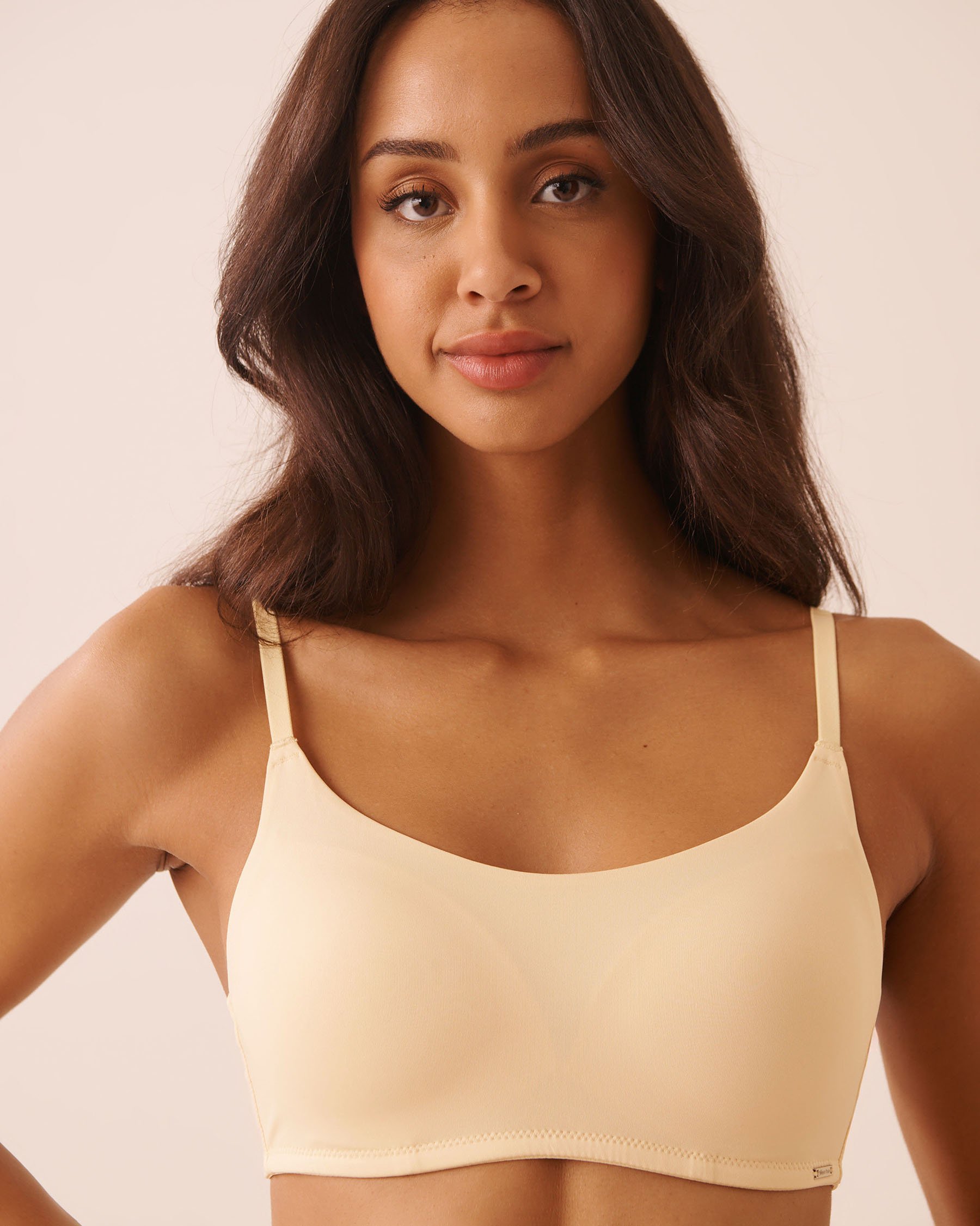 LA VIE EN ROSE Soutien-gorge doublure légère sans armatures minimaliste Jaune pâle 10200601 - View1