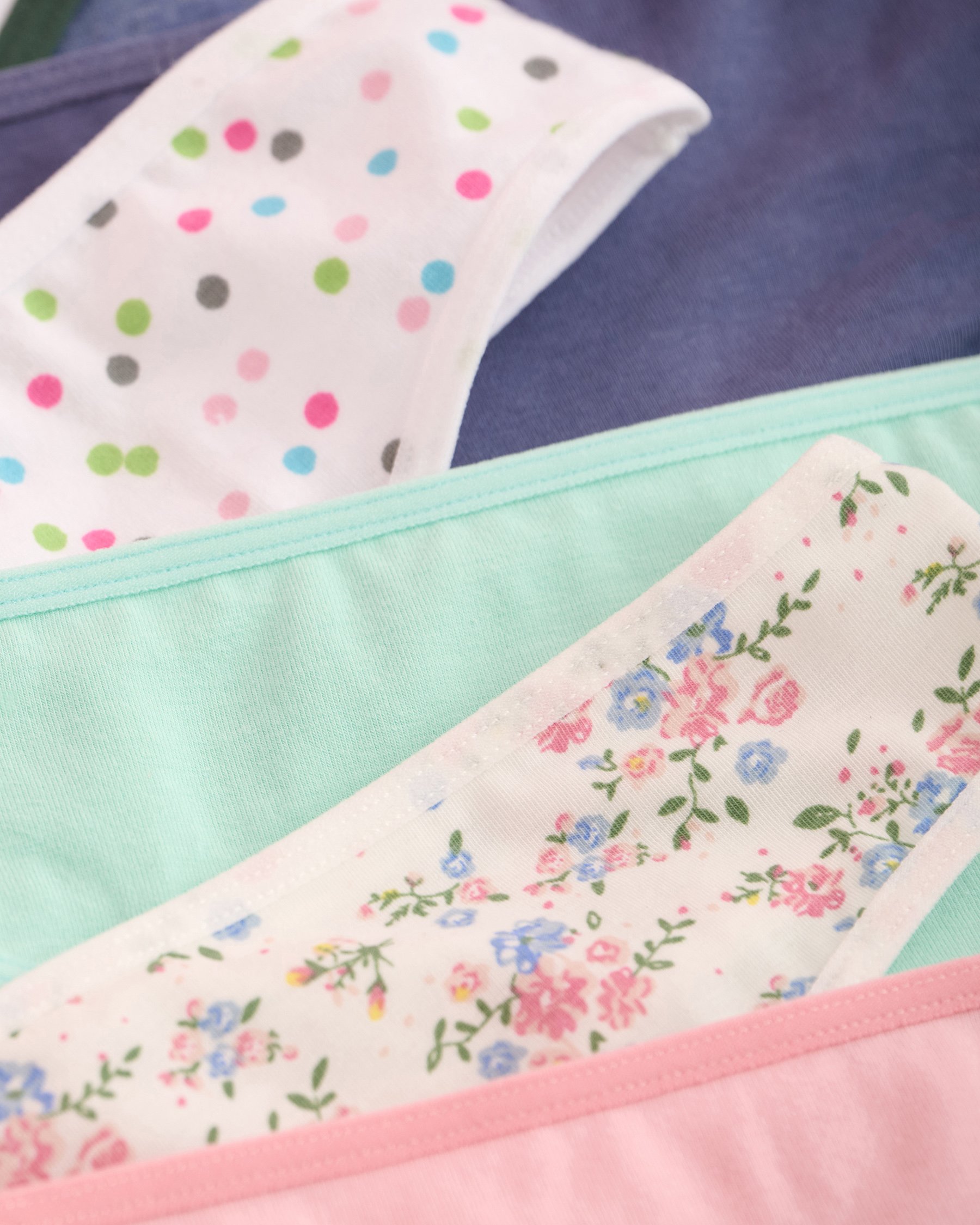 LA VIE EN ROSE Lot de 10 culottes tanga en coton Assortiment 20100783-10P - View2