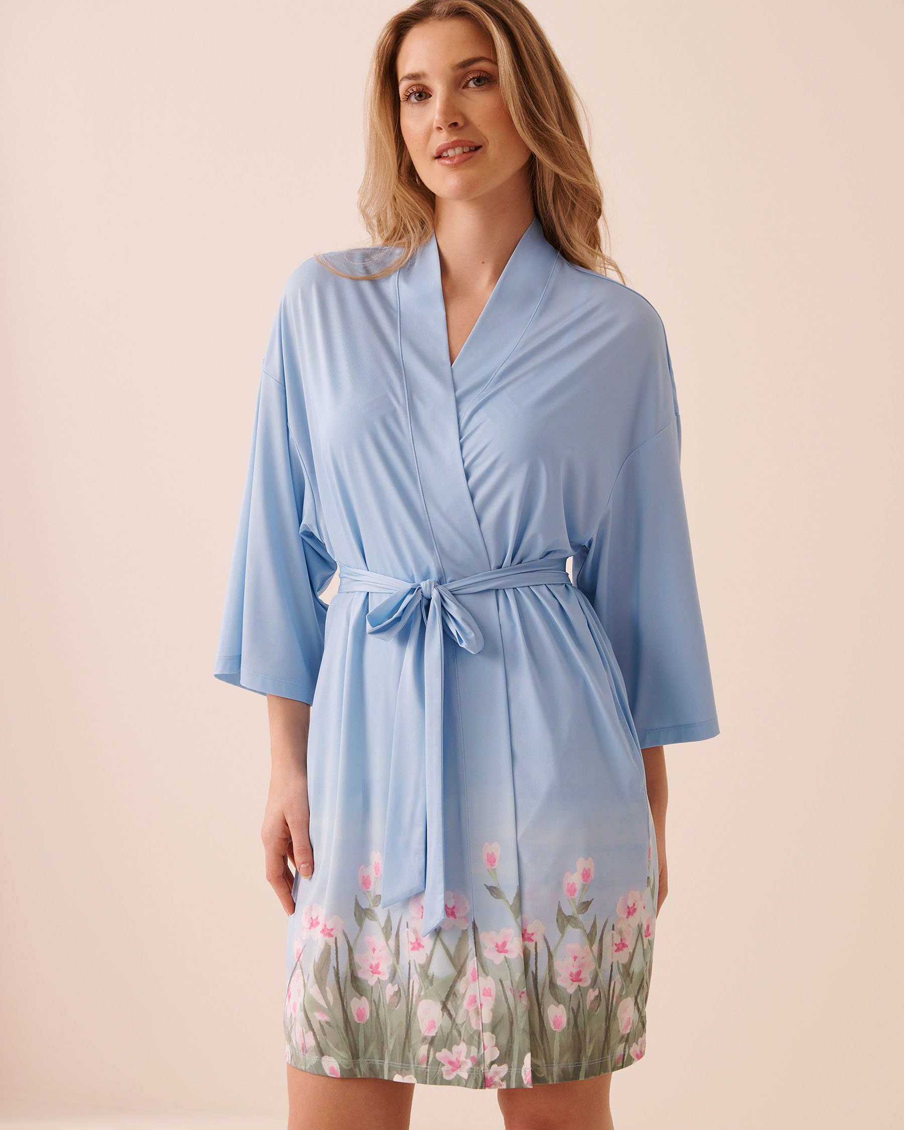 LA VIE EN ROSE Kimono imprimé champ de fleurs Champ de fleurs 60600120 - View2