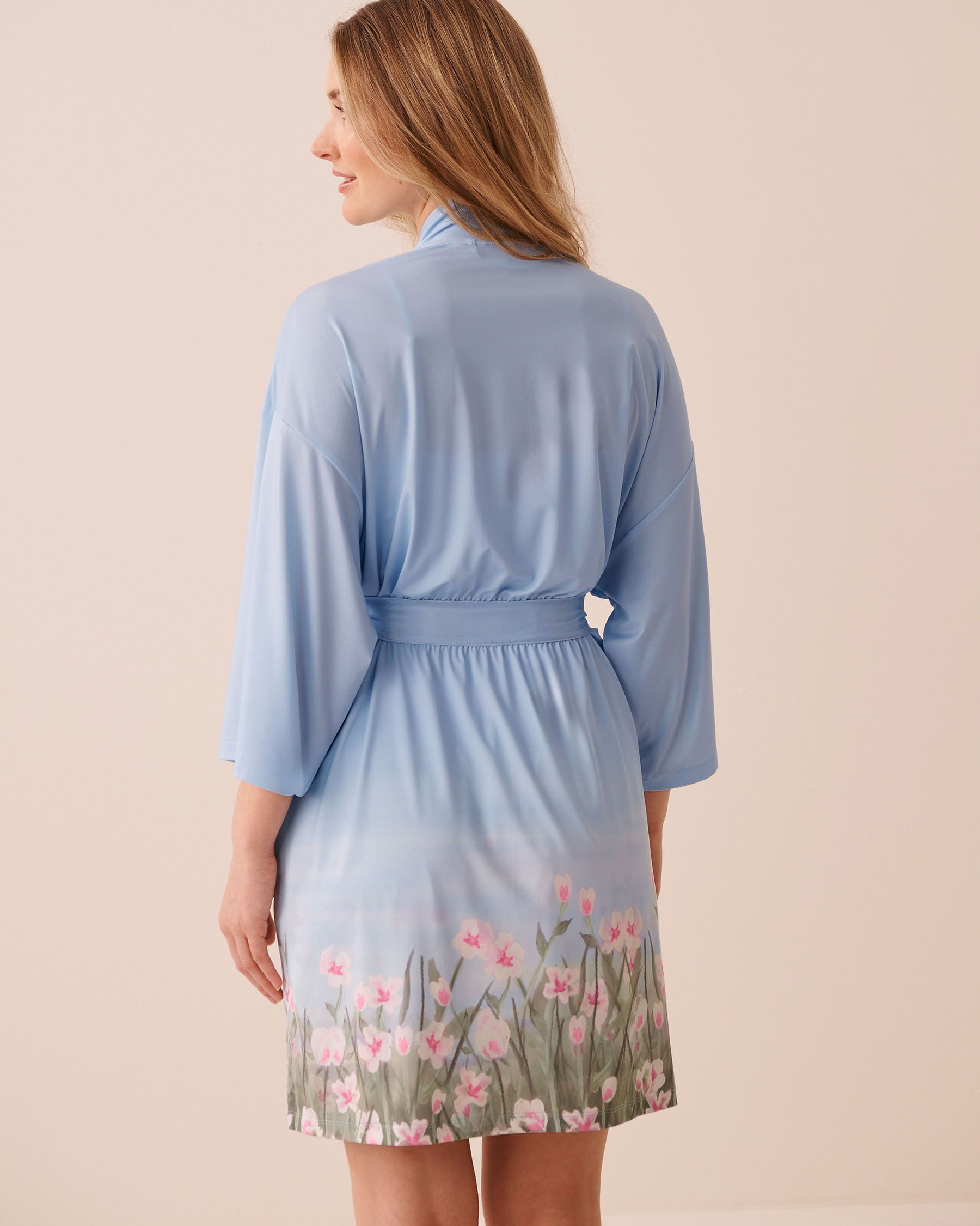 LA VIE EN ROSE Kimono imprimé champ de fleurs Champ de fleurs 60600120 - Voir3