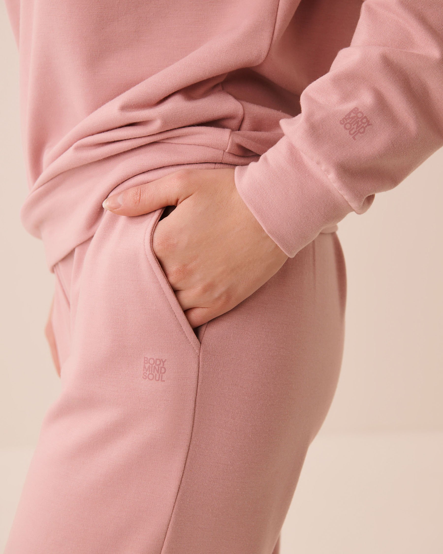 LA VIE EN ROSE French Terry Sweatshirt Light Pink 50100134 - View3