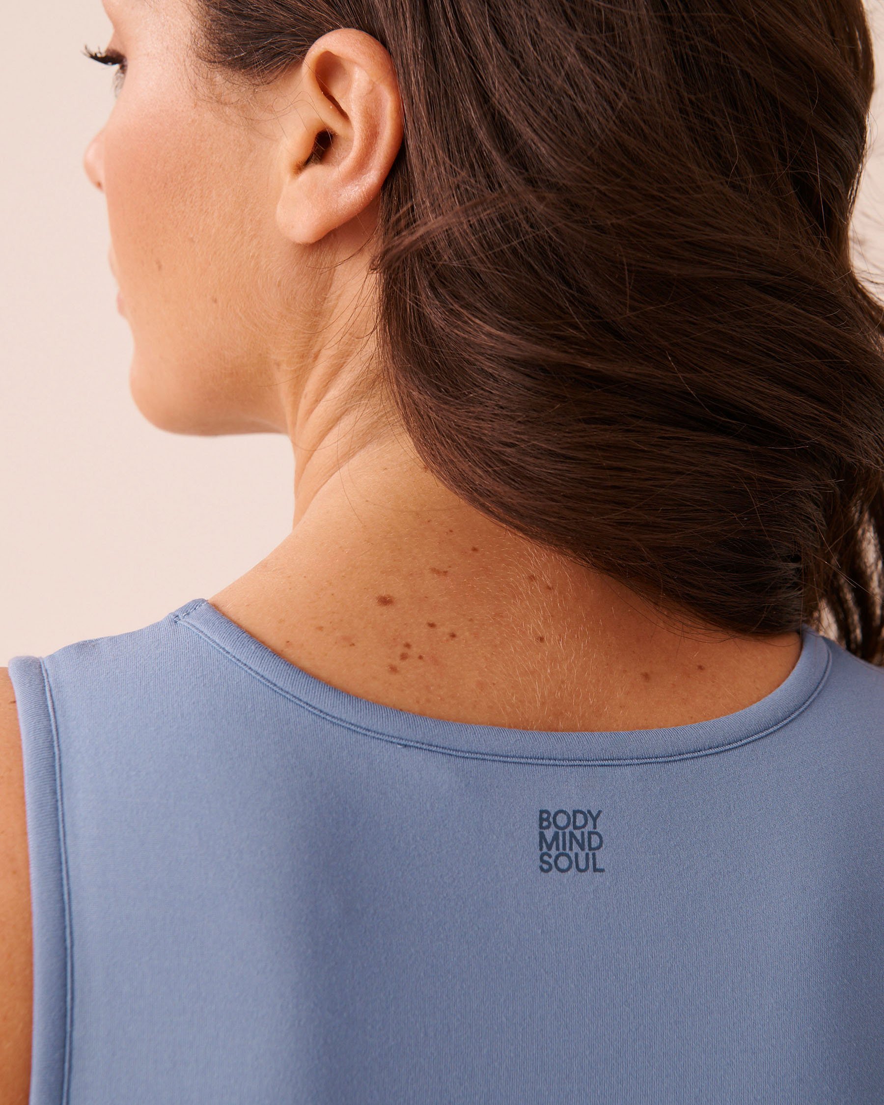 LA VIE EN ROSE Heavyweight Super Soft Cami with Shelf Bra Quiet Blue 50100130 - View3