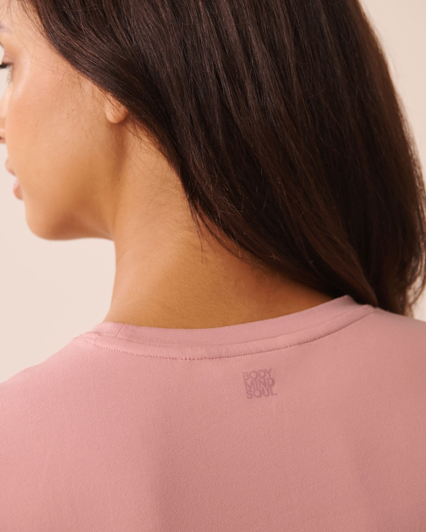 LA VIE EN ROSE Heavyweight Super Soft T-shirt Light Pink 50100131 - View3