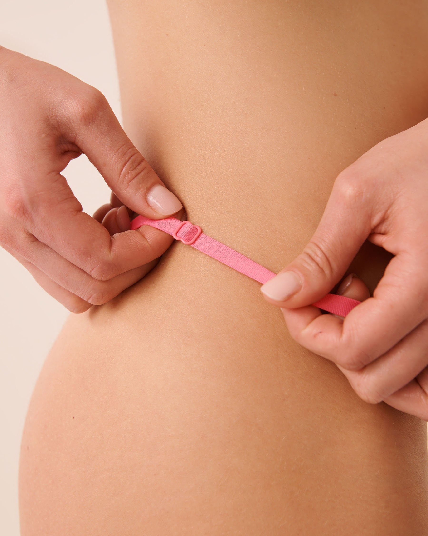 LA VIE EN ROSE Adjustable Microfiber String Panty Candy Pink 20200812 - View3