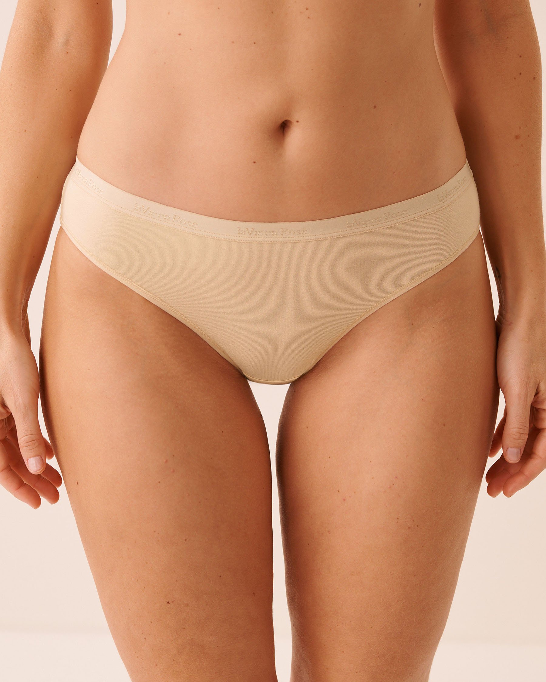 LA VIE EN ROSE Cotton Bikini Panty Champagne 20100769 - View1