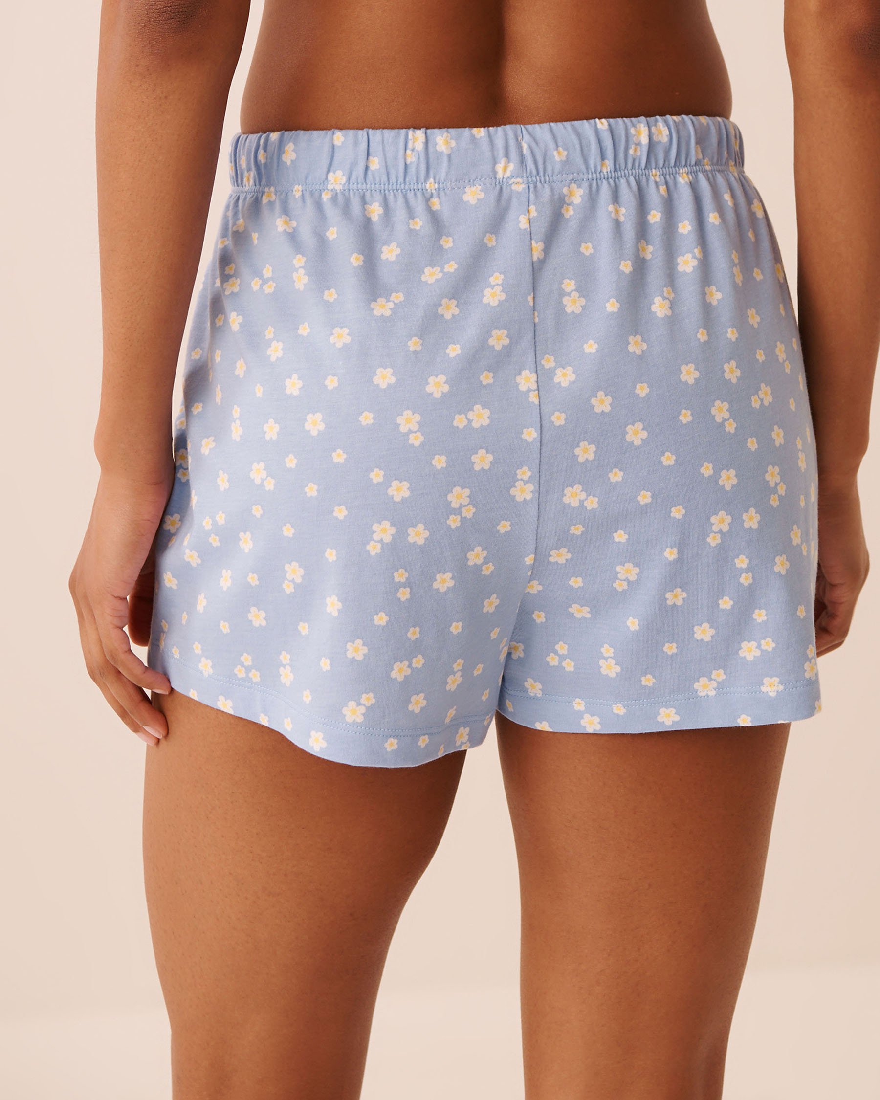 LA VIE EN ROSE Daisy Print Shirt PJ Set Blue/Daisies 40400096 - View5